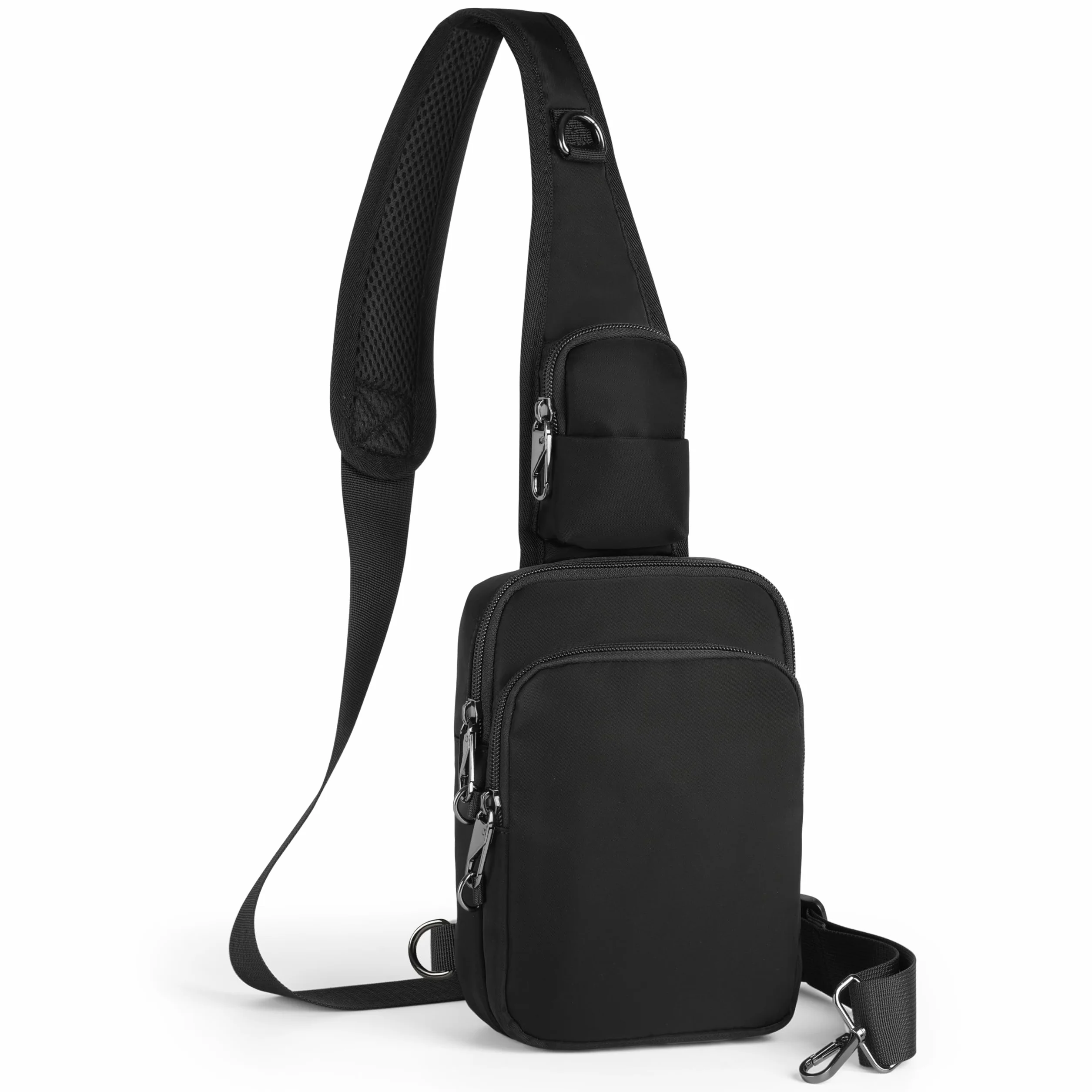 BROADREAM Antykradzieżowa torba na ramię Sling Crossbody Bag z blokadą RFID
