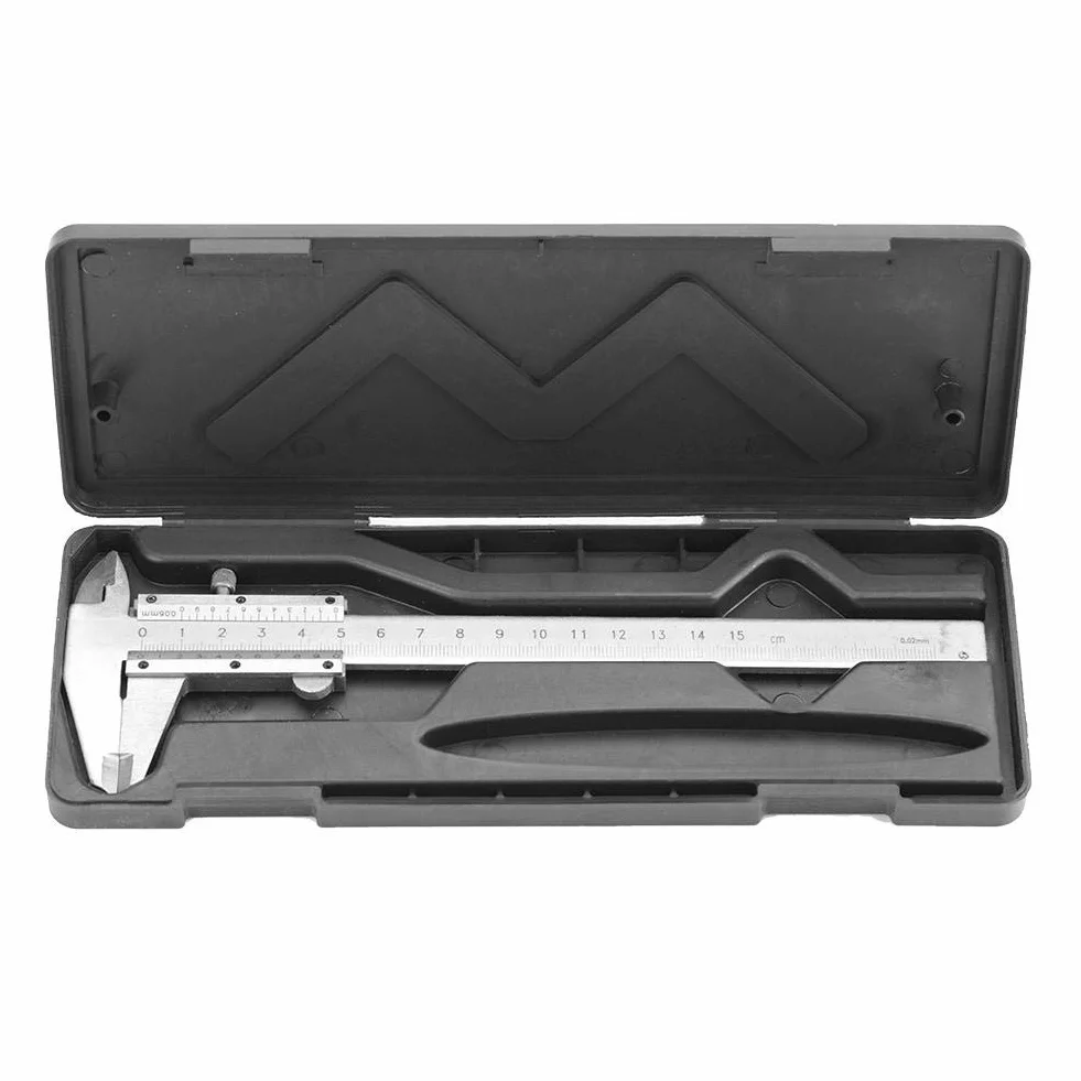 Precyzyjna Suwmiarka ze Stali Węglowej - Metalowy Mikrometr do Użytku Domowego i Przemysłowego (0-150 mm)