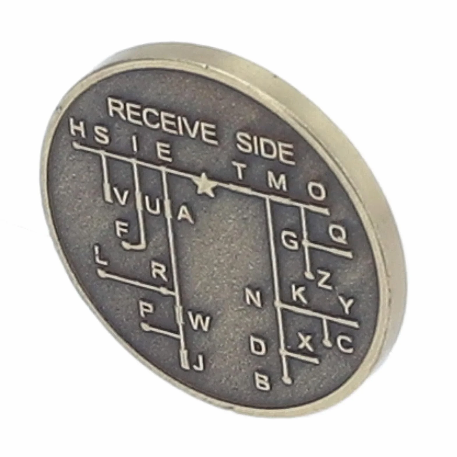Generic CW Morse Code Monety Ocynkowane Miedziane Monety Pamiątkowe Brąz dla Amatorskich Szkoleniowej dla Początkujących dla Początkujących, Kod Kablowy Powiększanie Wiertarki