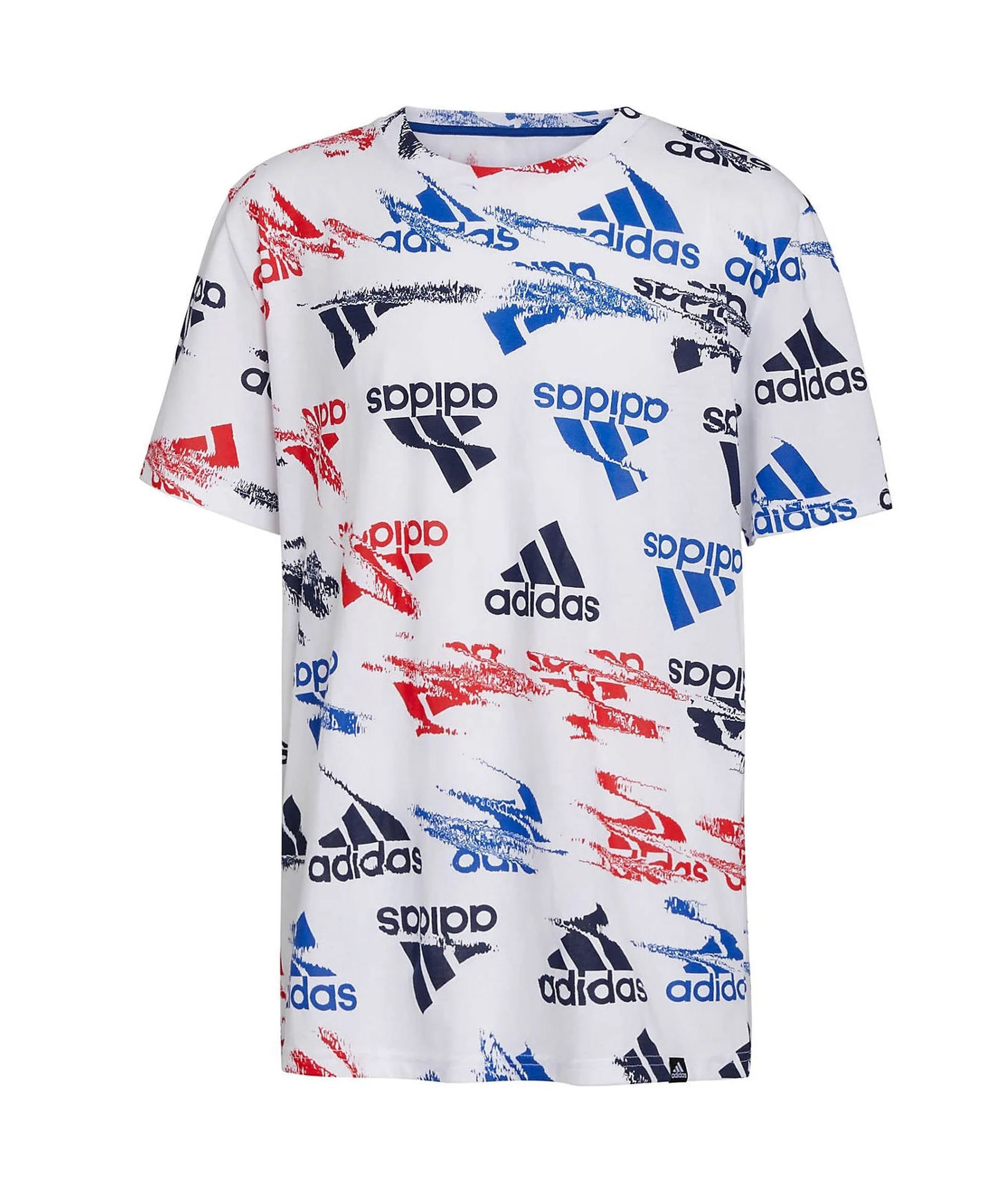 adidas Koszulka chłopięca z nadrukiem Glitchy Allover