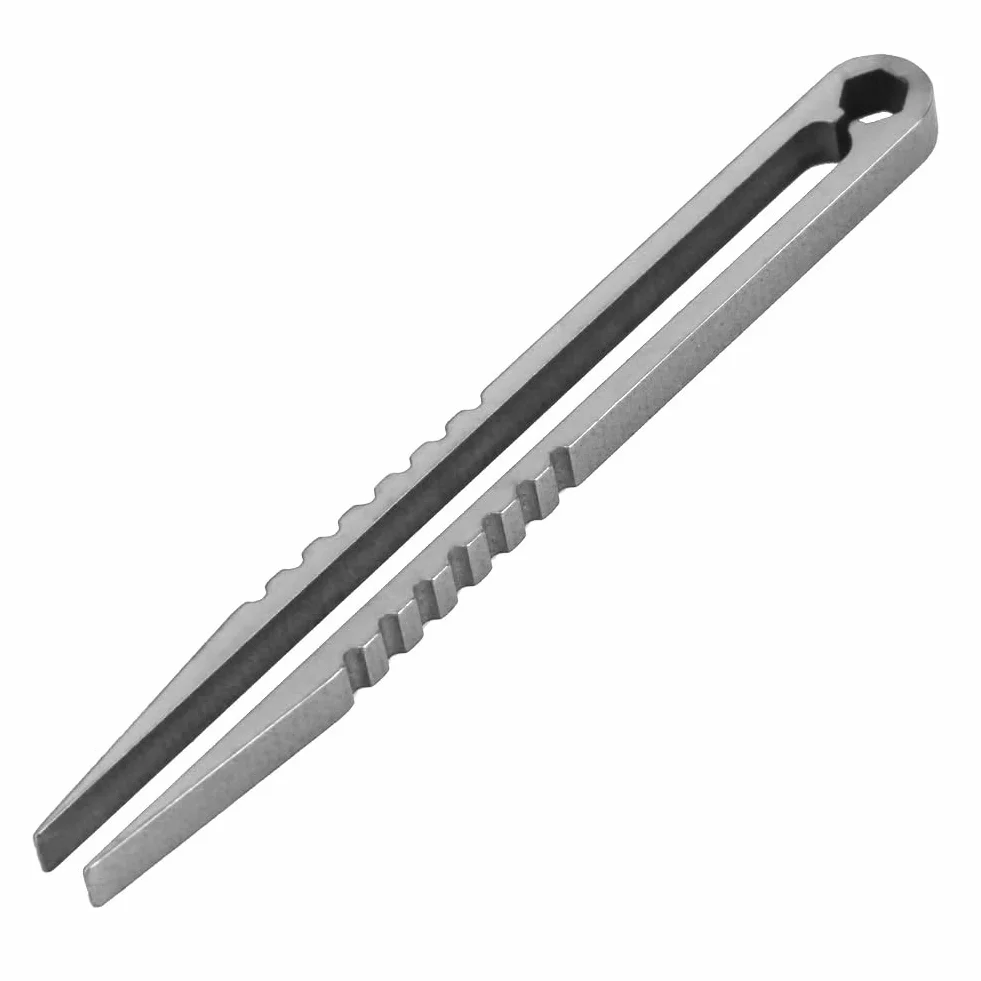 Pinceta EDC, Pinceta ze Stopu Tytanu, Mini Pinceta, Przenośna Pinceta ze Stopu Tytanu EDC Outdoor Camping Travel Mini Tool (Oryginalny kolor)