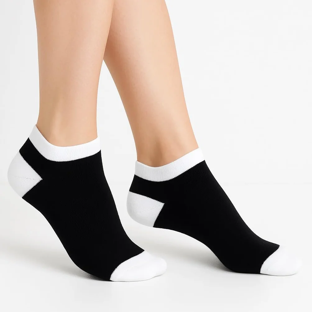 BestSale247 12 par modnych damskich i dziewczęcych skarpety do sneakersów, skarpety z bawełny 35-38; 39-42