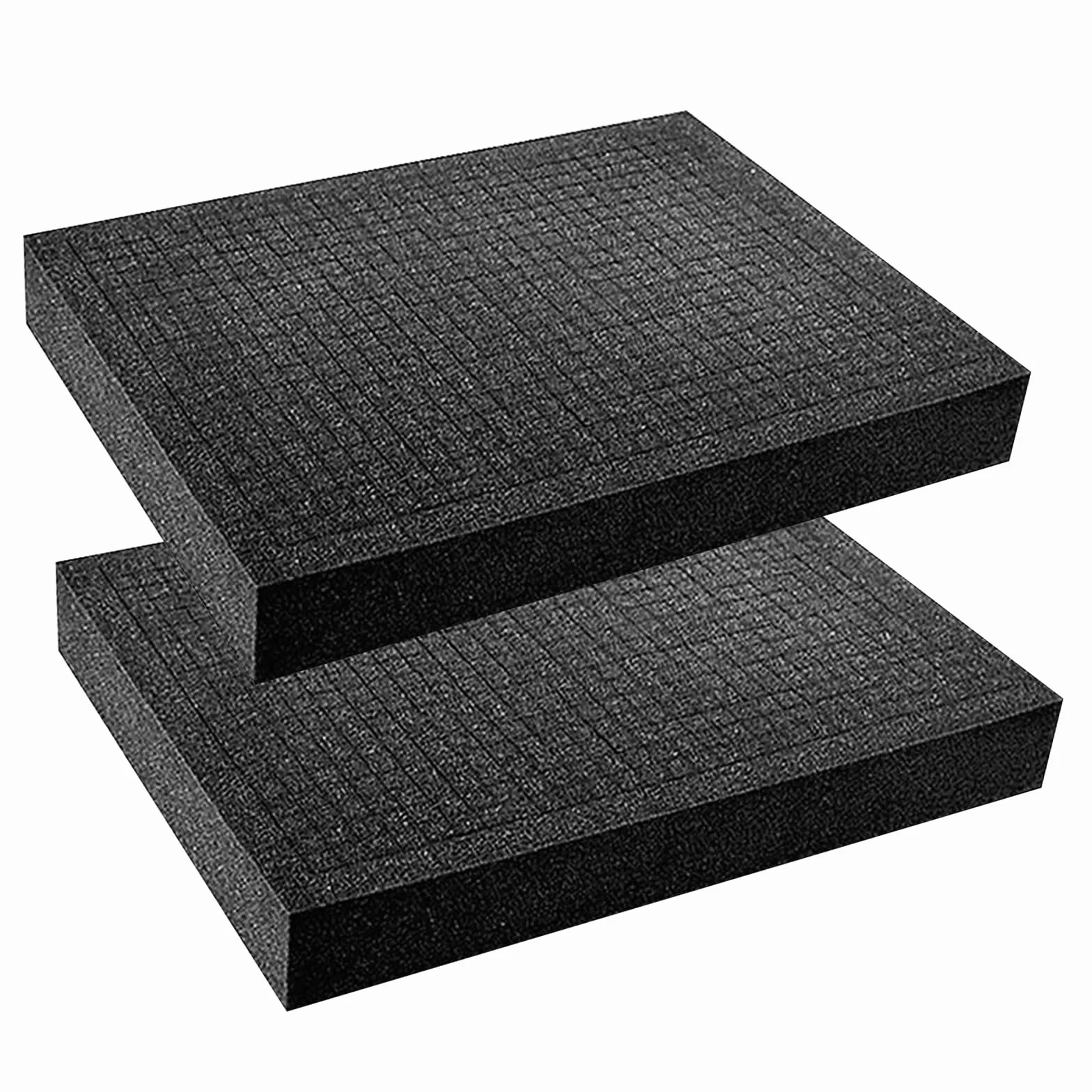 Pianka rastrowa w kostce, pianka rastrowa, 2 sztuki 400 x 300 x 50mm, wkładka do walizki z narzędziami, walizka z pianką - wkładka do walizki na blat, miniatury - pianka do narzędzi