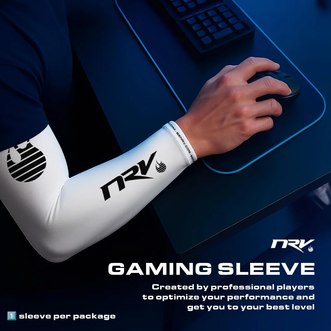 Dark Sakura eSport Mankiet do gier - Komfort kompresji i kontrola - przeciwzmarszczkowy - elegancki japoński design - czarny i fioletowy - rozmiar S-3XL