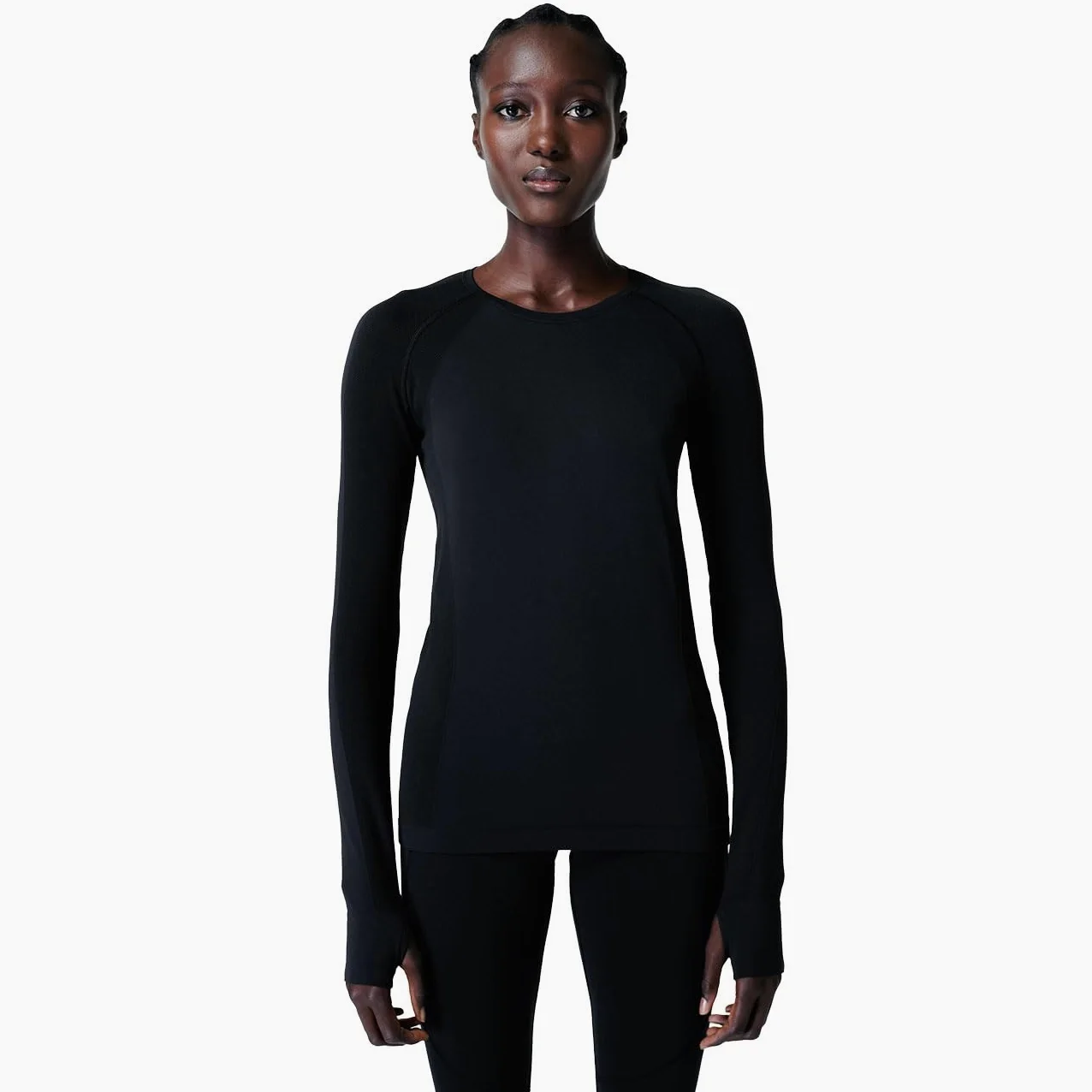 Sweaty Betty Długi rękaw Kobiety Bezszwowa Koszulka Treningowa Z Długim Rękawem Dla Sportowców
