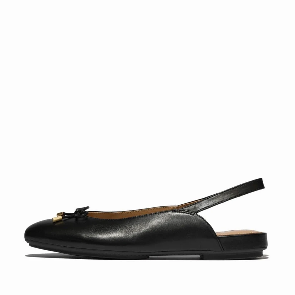 Fitflop Kobiety Delicato Bow Leather SlingbacksBalerinki
