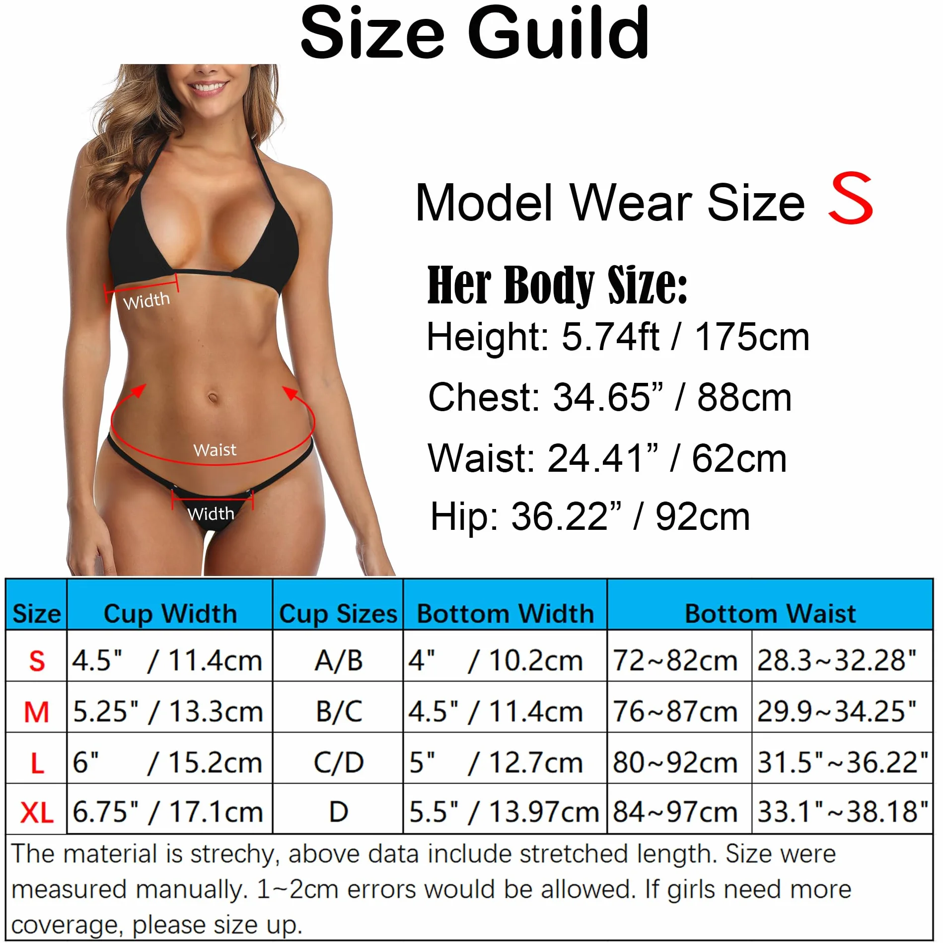 SHERRYLO Mikrobikini, trójkątny top ze sznurkiem, stringi, dwuczęściowe, egzotyczne stroje kąpielowe, mini kostiumy kąpielowe