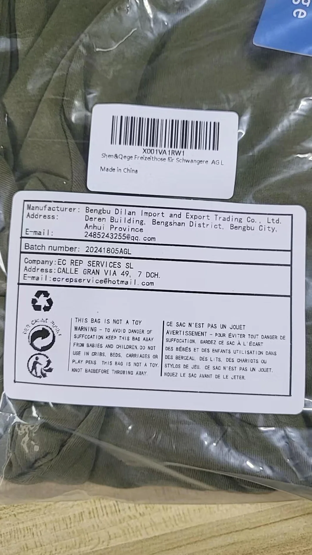 Shen&Qege Spodnie rekreacyjne dla kobiet w ciąży, legginsy ciążowe, wygodne