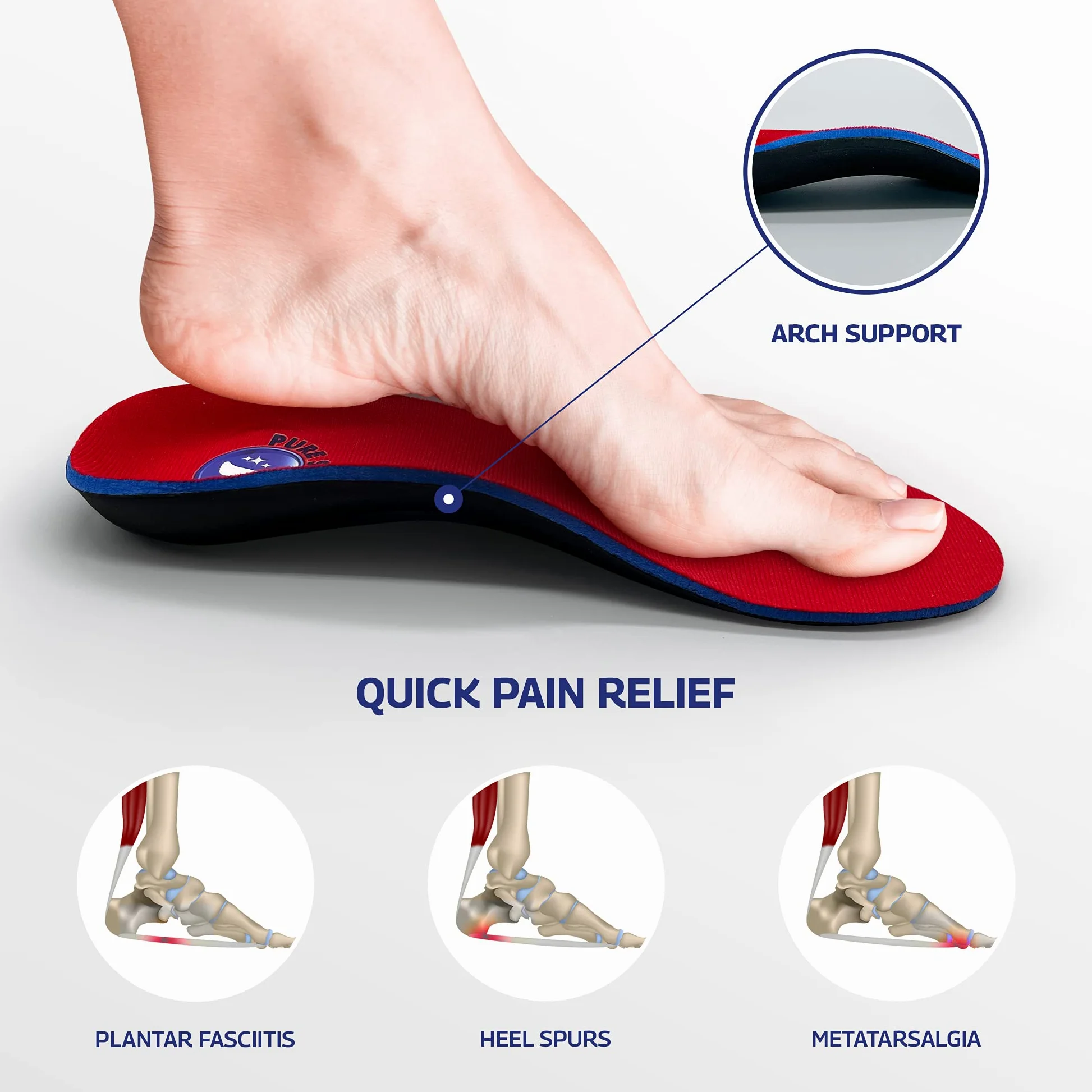 Pure Stride Wkładka ortopedyczna 1 para, męska 40-41 EU