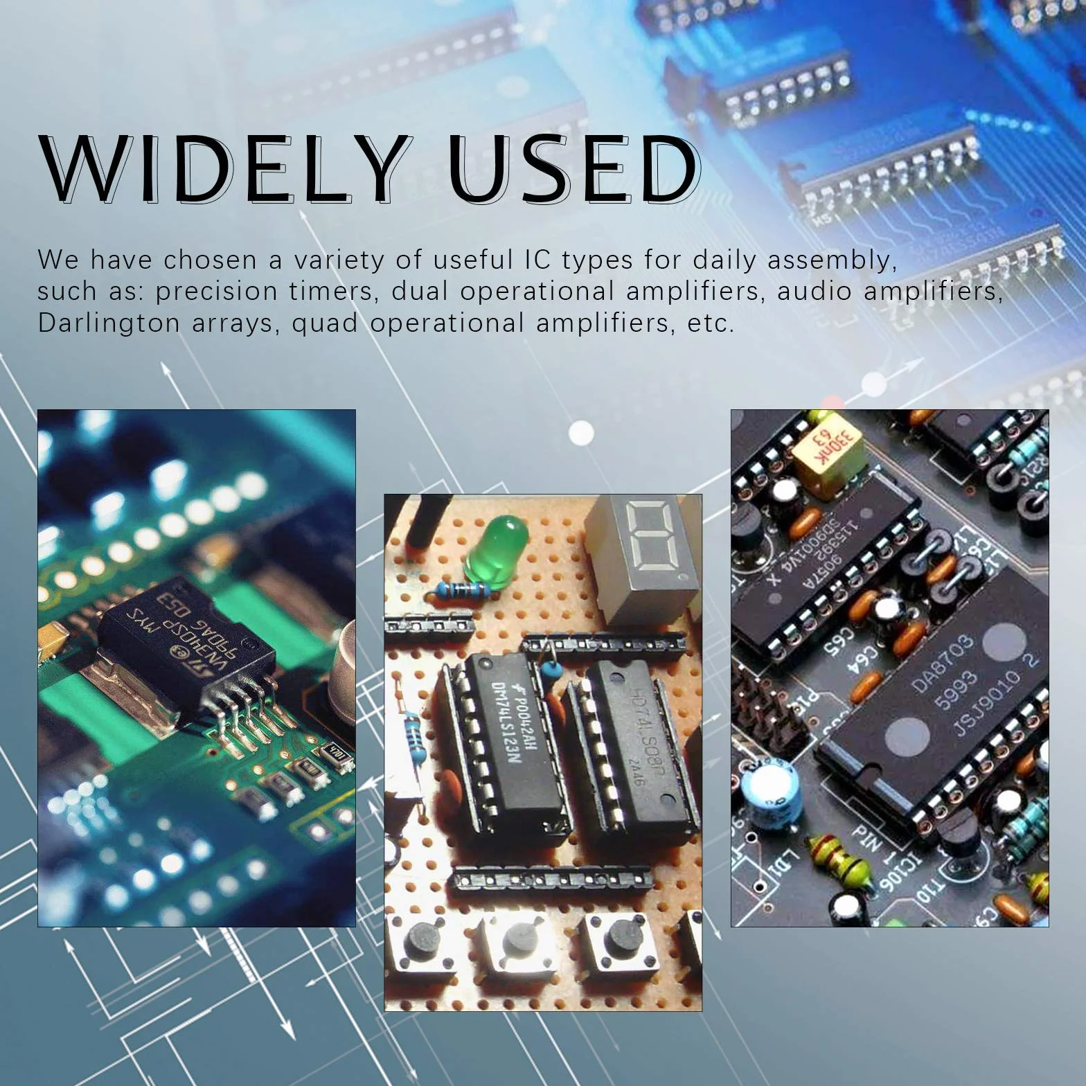 Swpeet Zestaw 40 sztuk w 20 różnych typach serii 74HCxx i 74LSxx Logic IC z pojemnikiem, rejestry wydania serii Schottky Logic do chipów