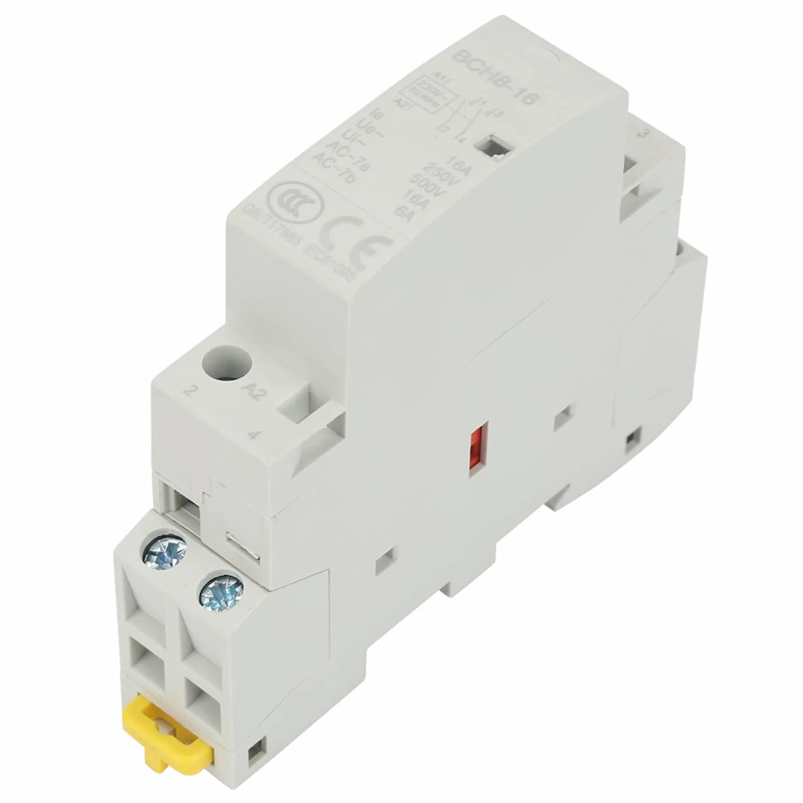 Przekaźnik 230 V szyna montażowa, przekaźnik na szynie DIN 120 V, sterowanie wyświetlaczem, 2P 16 A, 220 V, 230 V, 1 Nc, 5060 Hz, szyna DIN