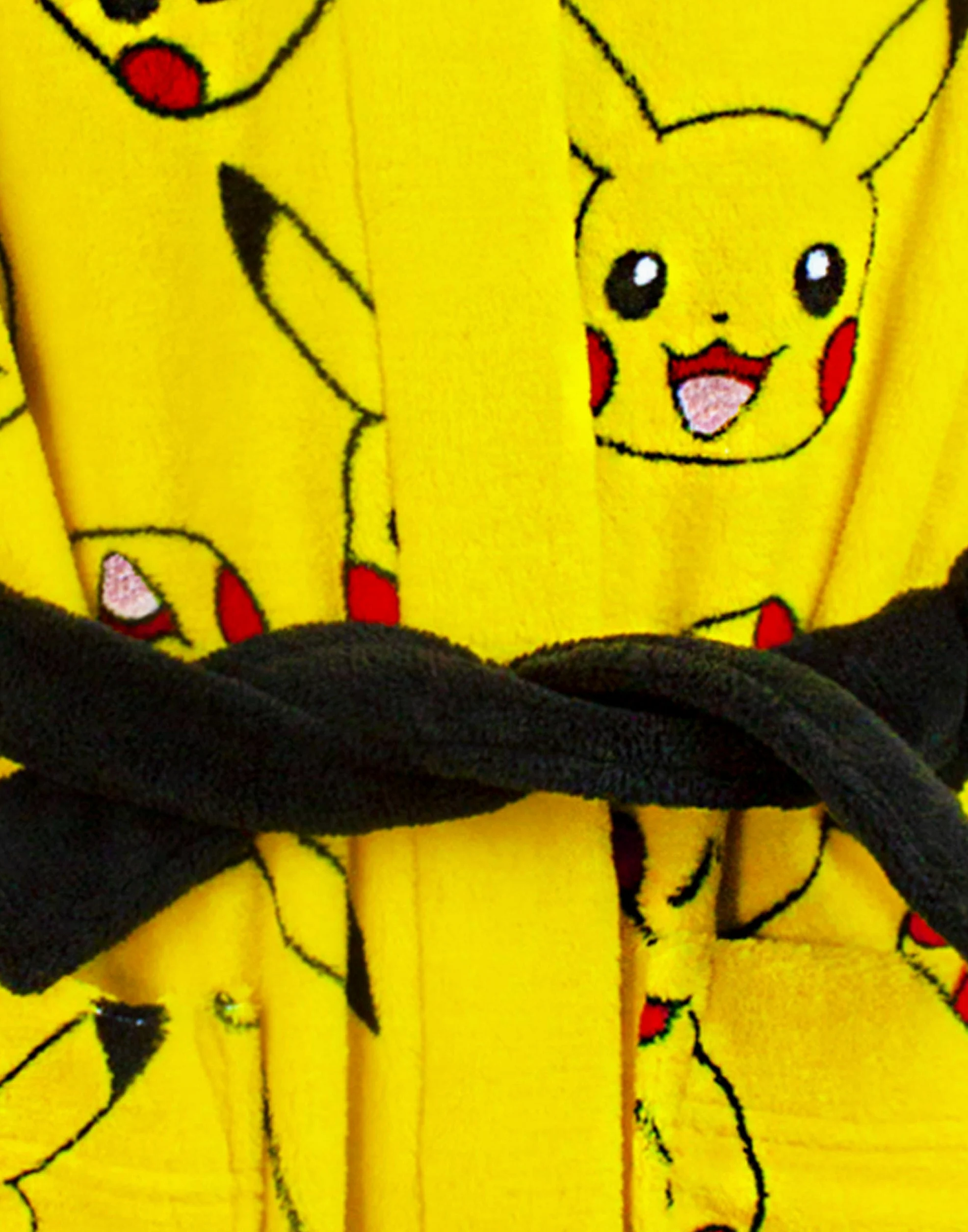 Pokemon Płaszcz kąpielowy Pikachu twarz żółty torba dziecięca szlafrok kąpielowy