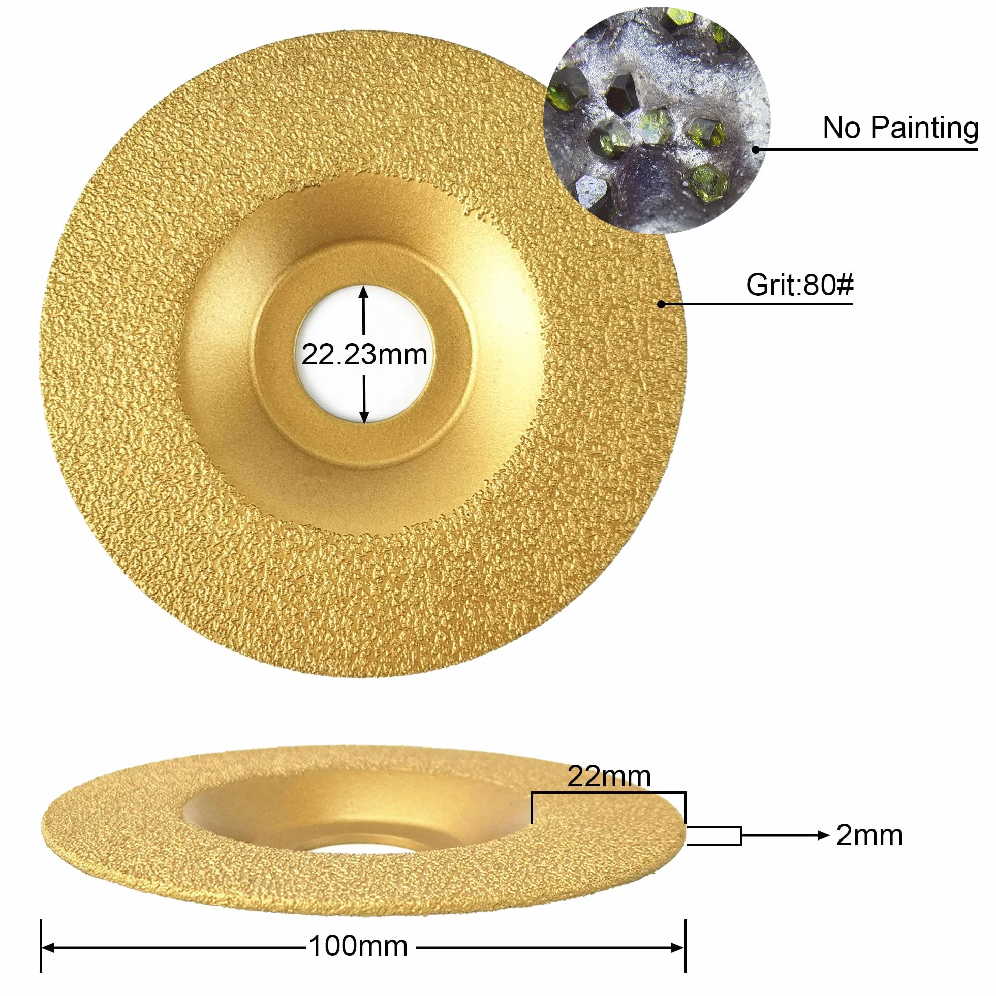 NBB Lutowana tarcza diamentowa Wydajność ostrza diamentowego Żywotność do szlifowania i cięcia granitu marmur płytki ceramiczne porcelanowe szlifierka kątowa (1, Średni)