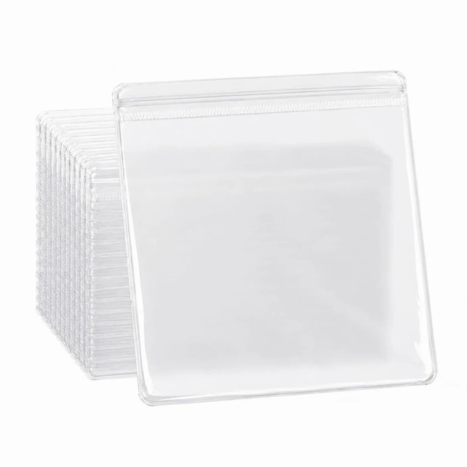 Générique Przezroczyste etui na biżuterię 100 sztuk przezroczysty organizer | Worki do pakowania z PVC na naszyjniki, pierścionki, kolczyki, małe części, do domu, profesjonalisty