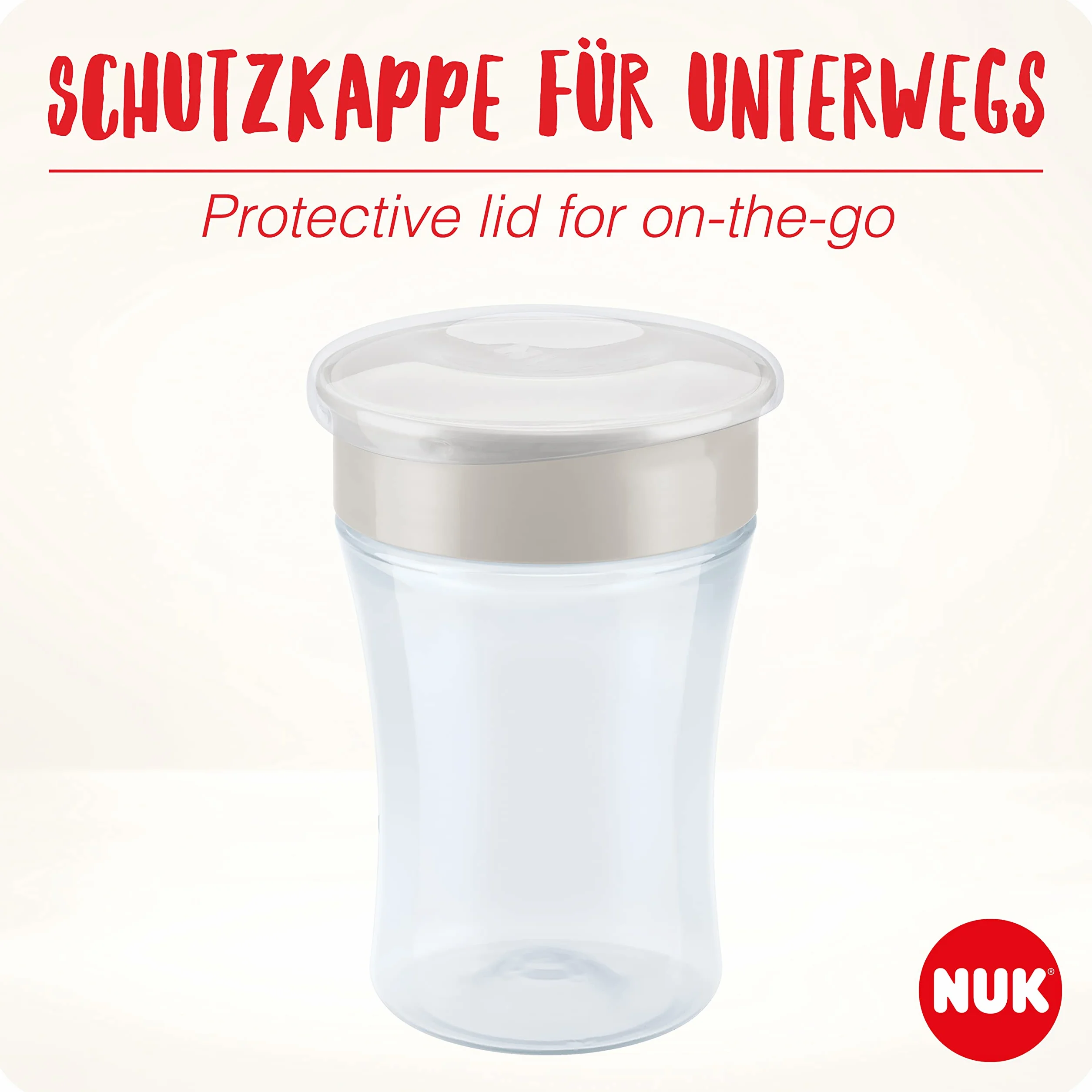 Kubek niekapek NUK Disney Magic Cup | Krawędź zapobiegająca rozlaniom 360° Anti-Spill | 8+ miesięcy | Wolny od BPA | 230 ml | Disney Myszka Minnie
