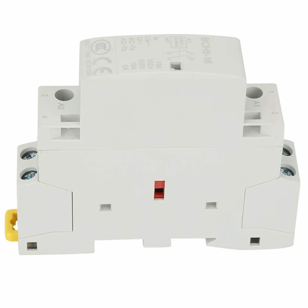 2P 16A 220V/230V HZ DIN Rail Stycznik domowy AC uniwersalny, normalnie otwarty uchwyt na szynę DIN