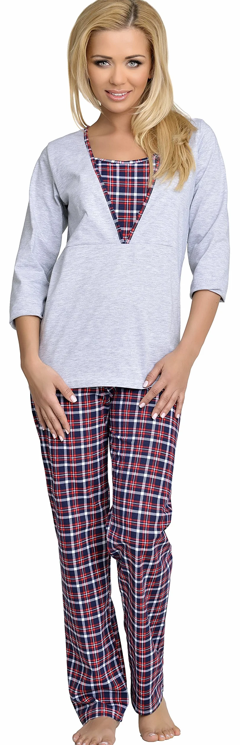 Be Mammy Piżama Damska Piżama do Karmienia 1N2TT2