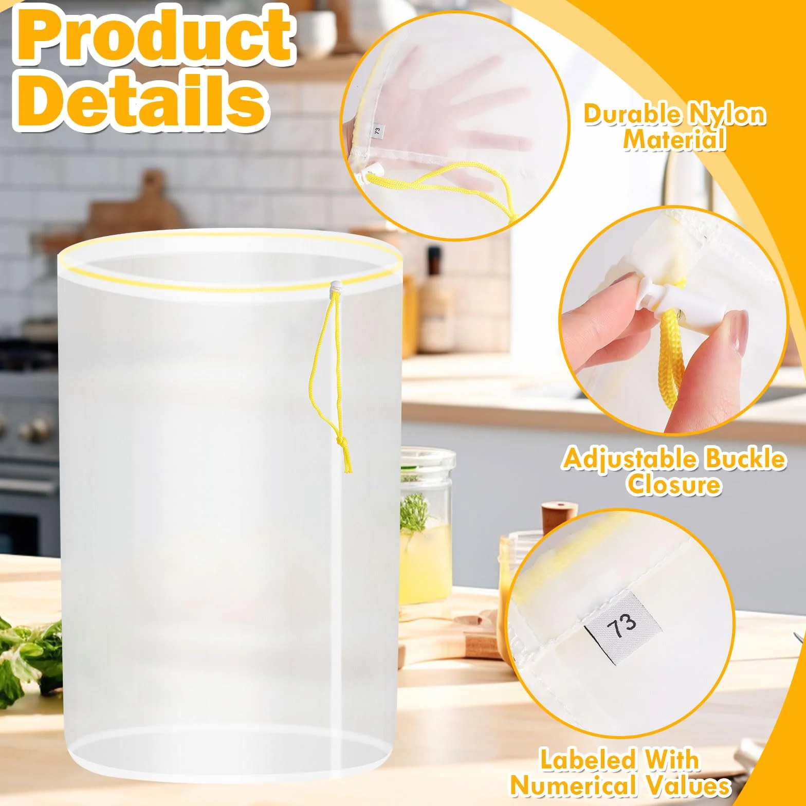 All Mesh Bubble Bag, 4 worki, 20 l, 5 galonów, zestaw do ekstrakcji ziół, worek do ekstrakcji, worek bąbelkowy z sitkiem i torbą do przenoszenia, do ekstrakcji ziół i produkcji