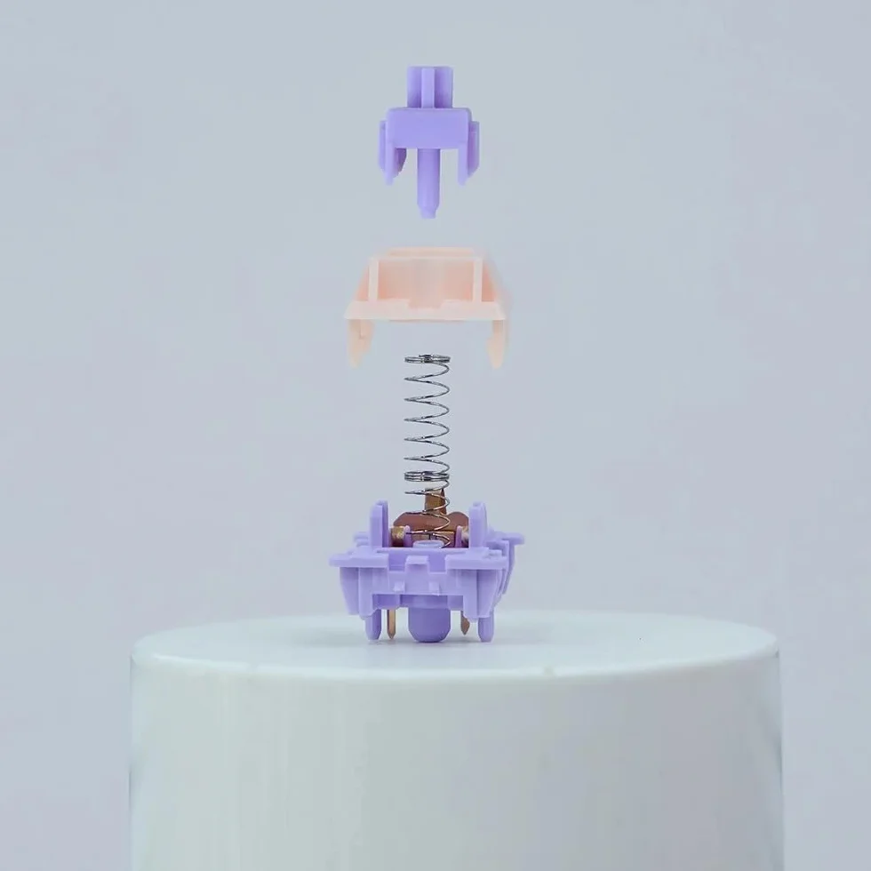 MMD Princess V2 Switch, 5Pin Linear/Tactile Pre-lubed Holy Panda Similar Switch for Custom Mechanical Keyboard (Color : Linear 45gf, Size : 30PCS)