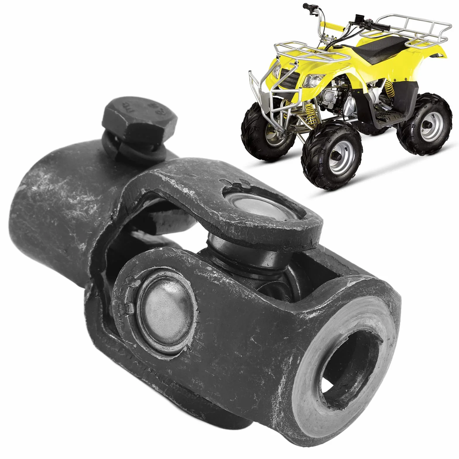 Wały Kierownicy Samochodu, Przegub Uniwersalny Układu Kierowniczego 36T 15mm Stop Stali Heavy Duty Zwrotnica łącznik Wspólne dla Gokarty Quady Utv