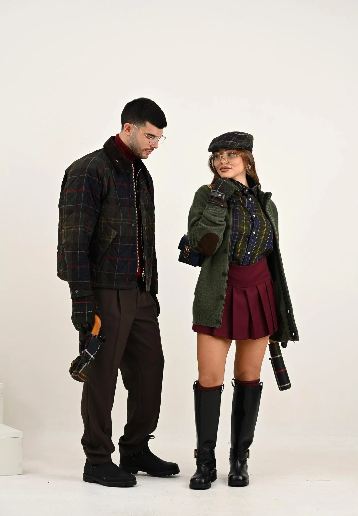 Barbour Patch Zip Through Knitted Jumper, kamizelka męska