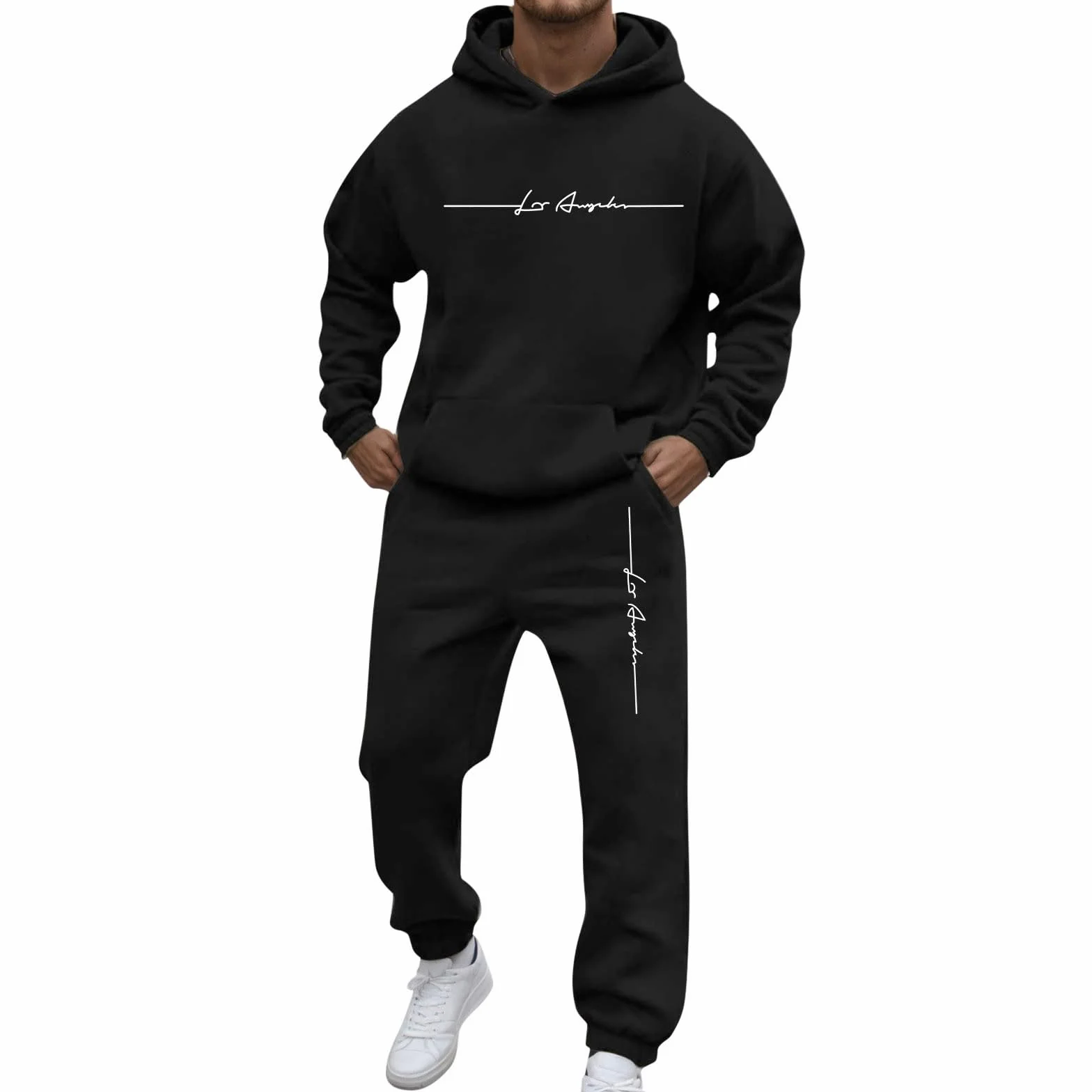 Dres treningowy, męski dres do joggingu, gradientowy, 2-częściowy, hip hop, Y2K, bluza z kapturem + spodnie do joggingu, strój rekreacyjny, bluza z kapturem, na co dzień, wygodny dres sportowy
