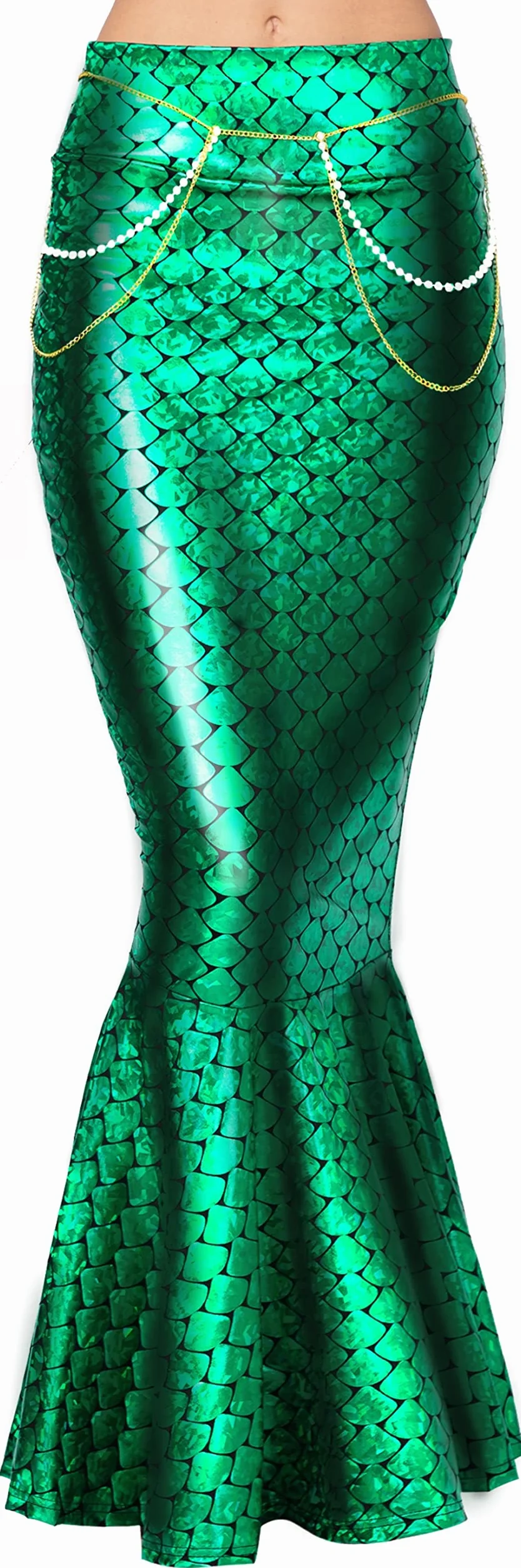 Spooktacular Creations Kostium Syrenka Hologram Błyszcząca Spódnica Halloween