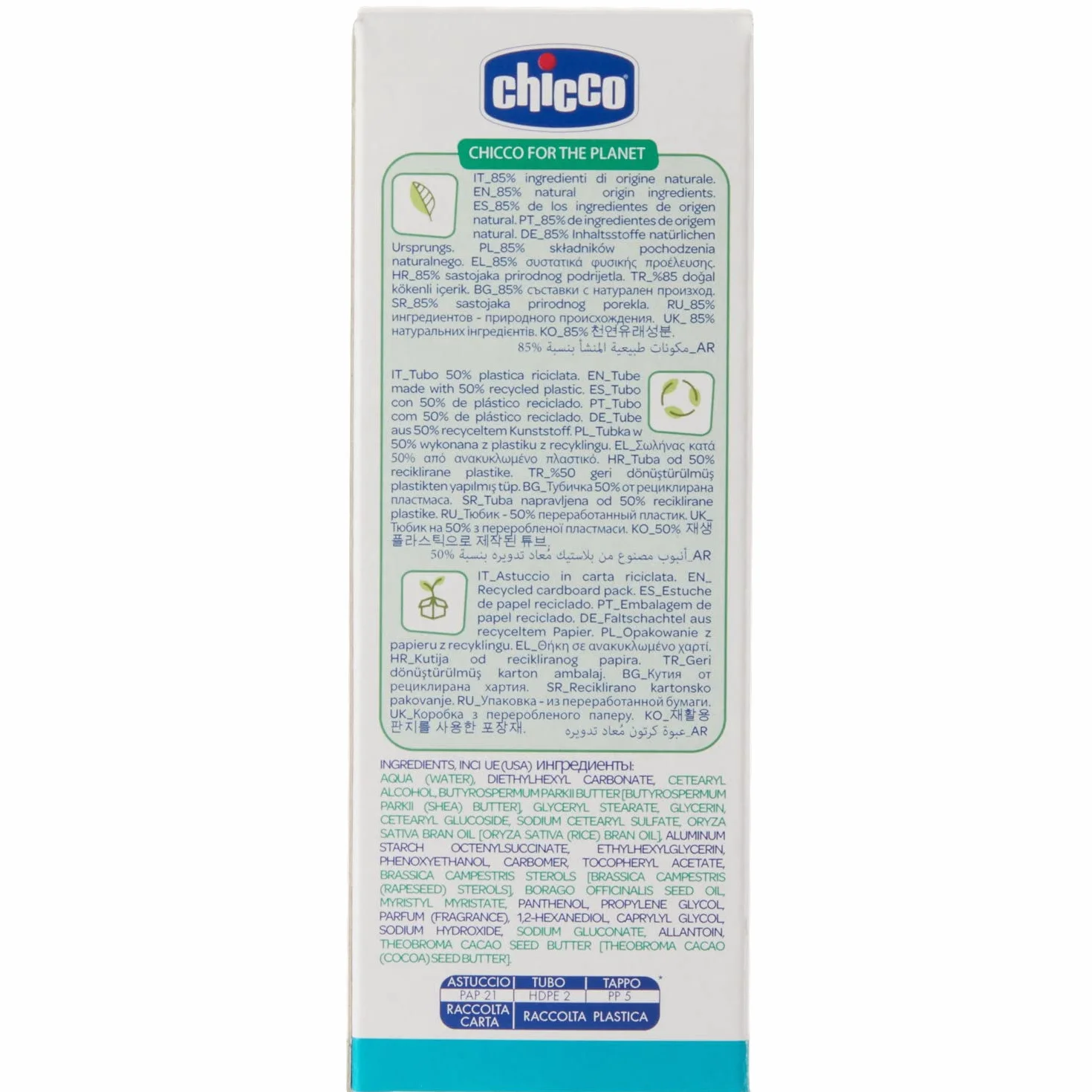 Artsana Chicco Baby Moments krem z zimnym wiatrem z masłem kakaowym i witaminą E, z naturalną formułą, 0+ miesięcy, 50 ml
