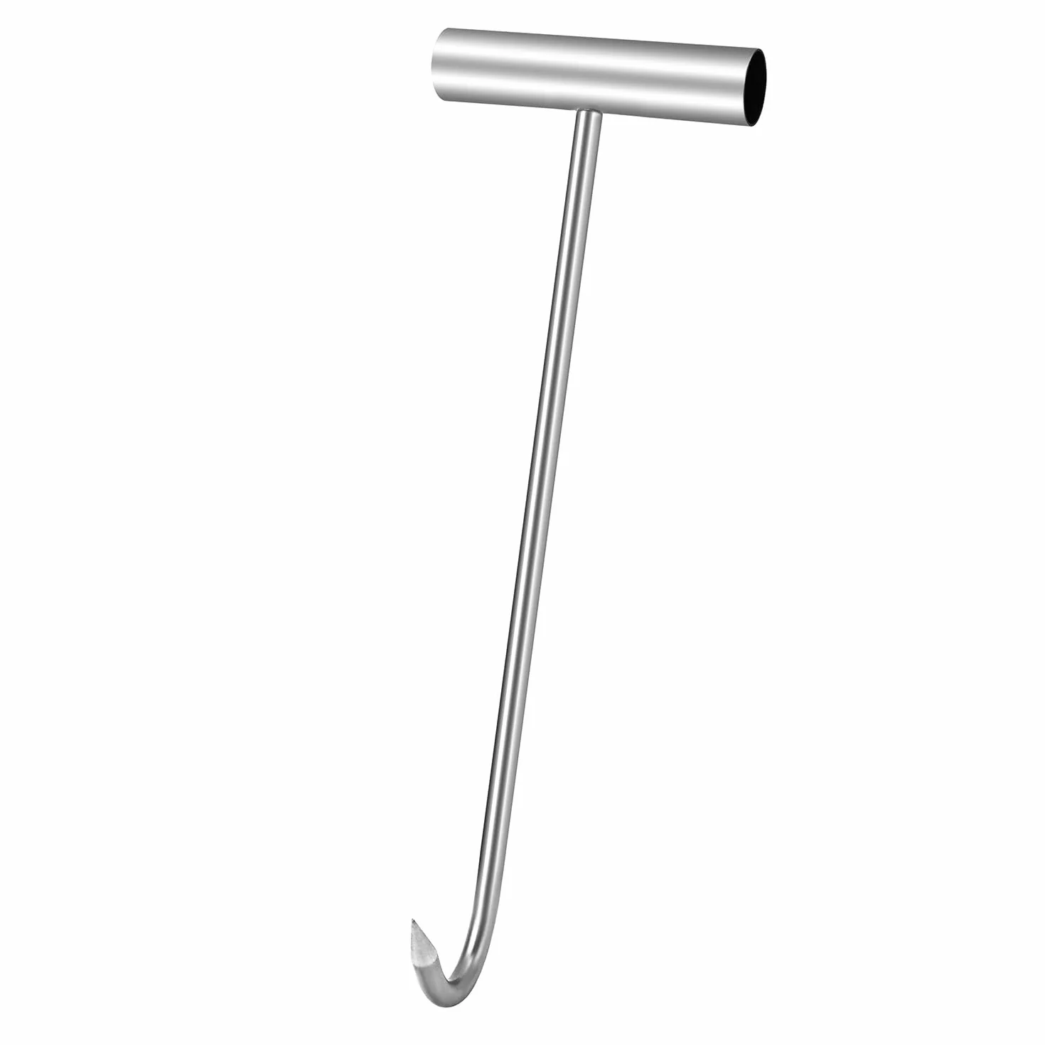 QWORK® 2 szt. 30 cm podnośnik pokrywy kanału haki do pokrywy włazu ze stali nierdzewnej podnośnik pokrywy kanalizacyjnej