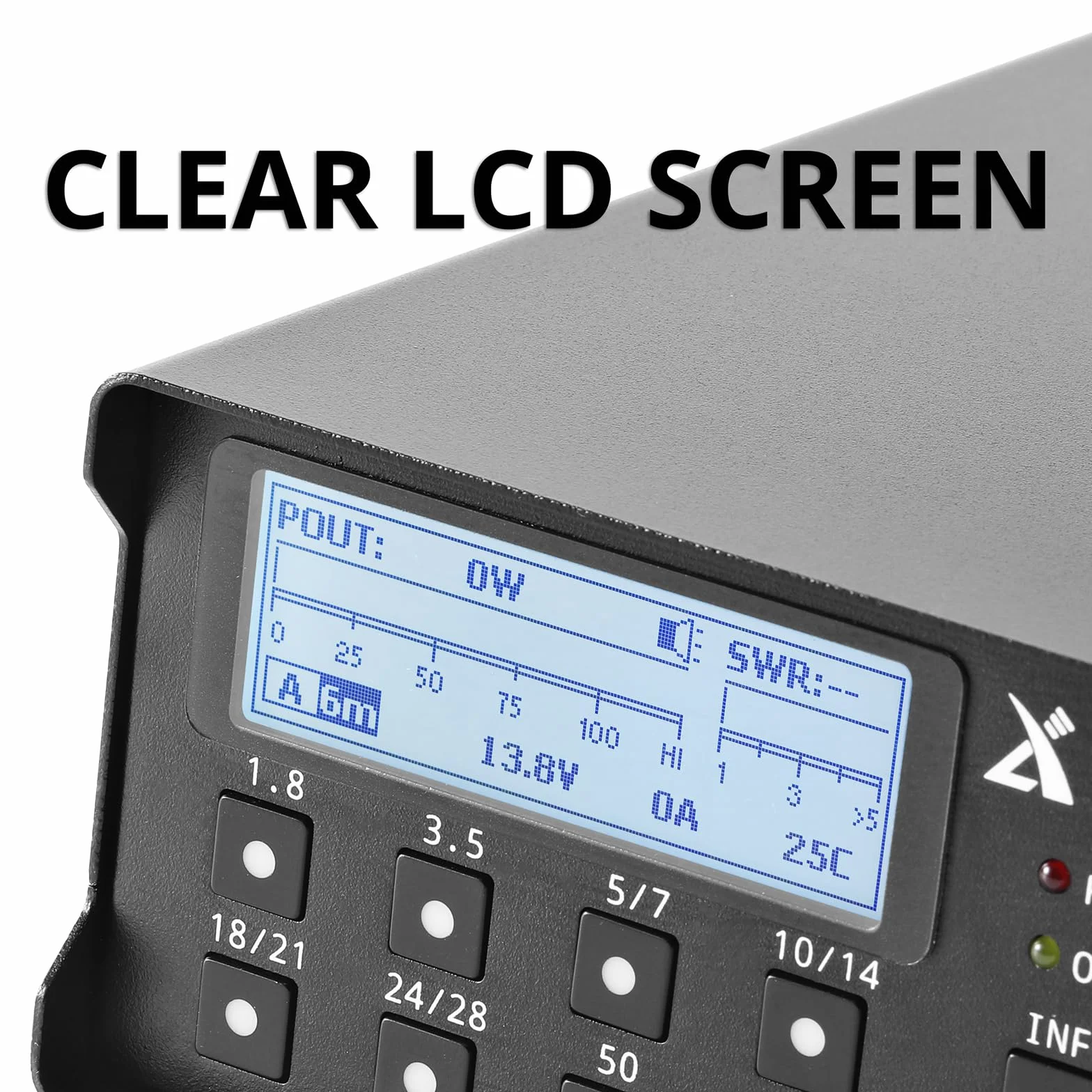 Xiegu GPA100 100 W HF/6 m Wzmacniacz liniowy półprzewodnikowy do radiotelefonów amatorskich QRP, bezprzewodowe sterowanie pasmem Bluetooth dla IC-705, 7-pasmowy wzmacniacz HF, dla G90/X6100/X6200