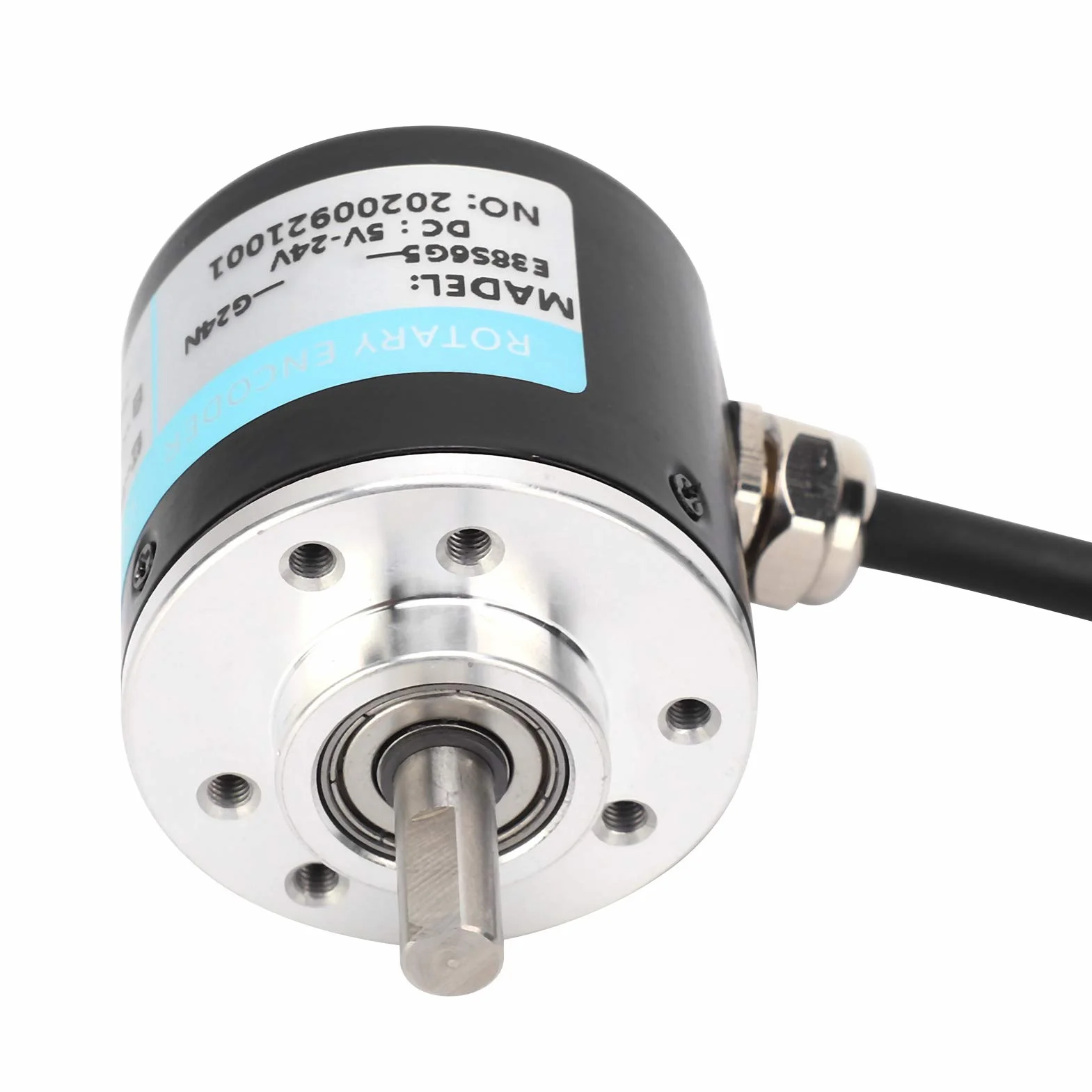 ABZ trzyfazowy enkoder fotoelektryczny DC 5-24 V 3000-6000 obr./min enkoder z masywnym trzonem do pola inżynierii automatycznej (500 HZ)