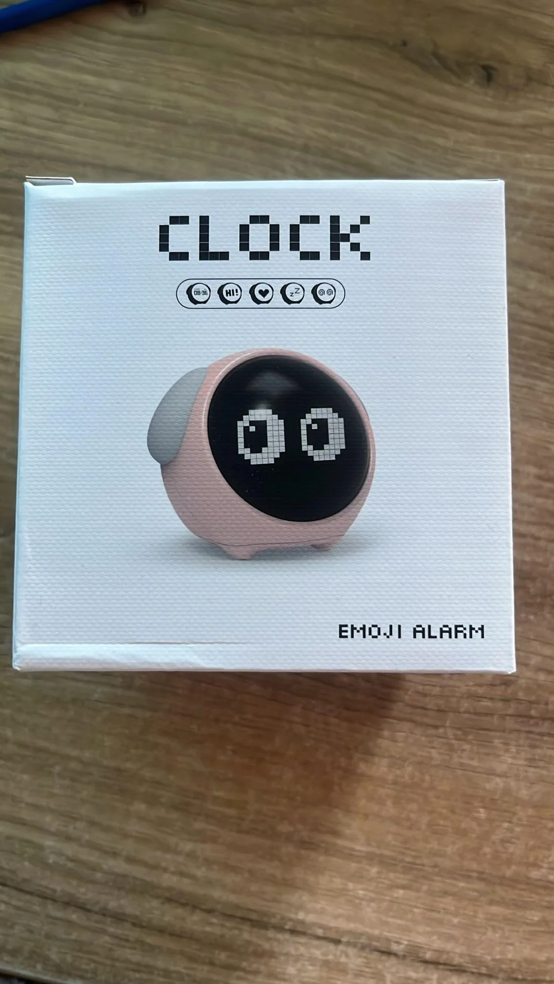 ELECTRONICA4U Zegar budzik lampka lampa nocna LED dla dzieci dziecka Emoji Emotikony