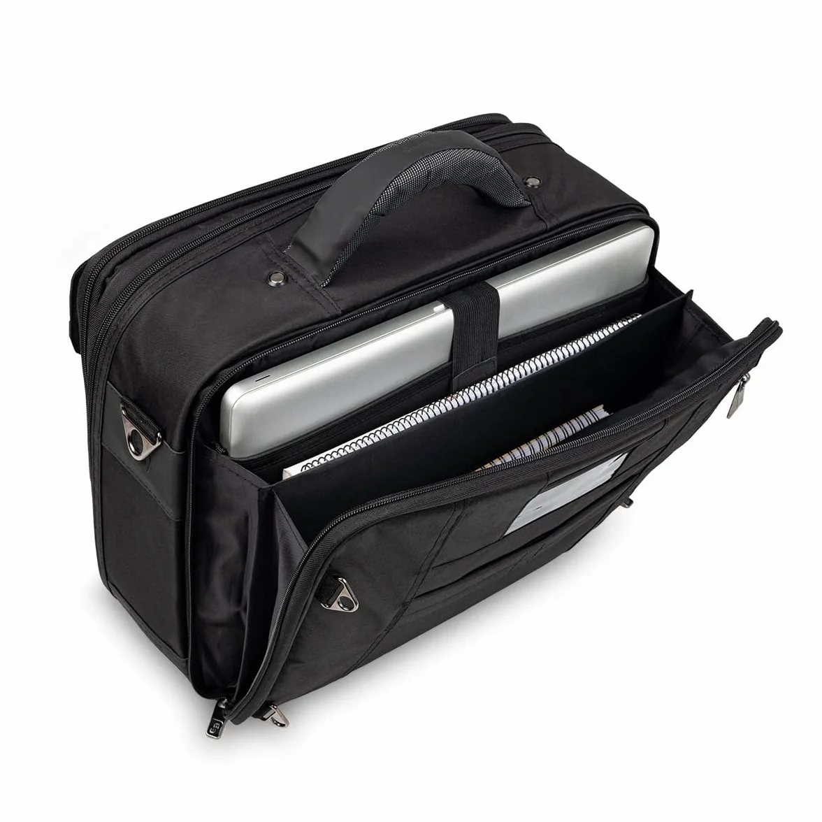 ELITE BAGS EB Doktor's torba lekarska szaro-czarna | idealna na wizyty w domu | przemyślane wyposażenie | kieszenie modułowe | pasek do noszenia na ramię | chowany system noszenia plecaka, czarny i
