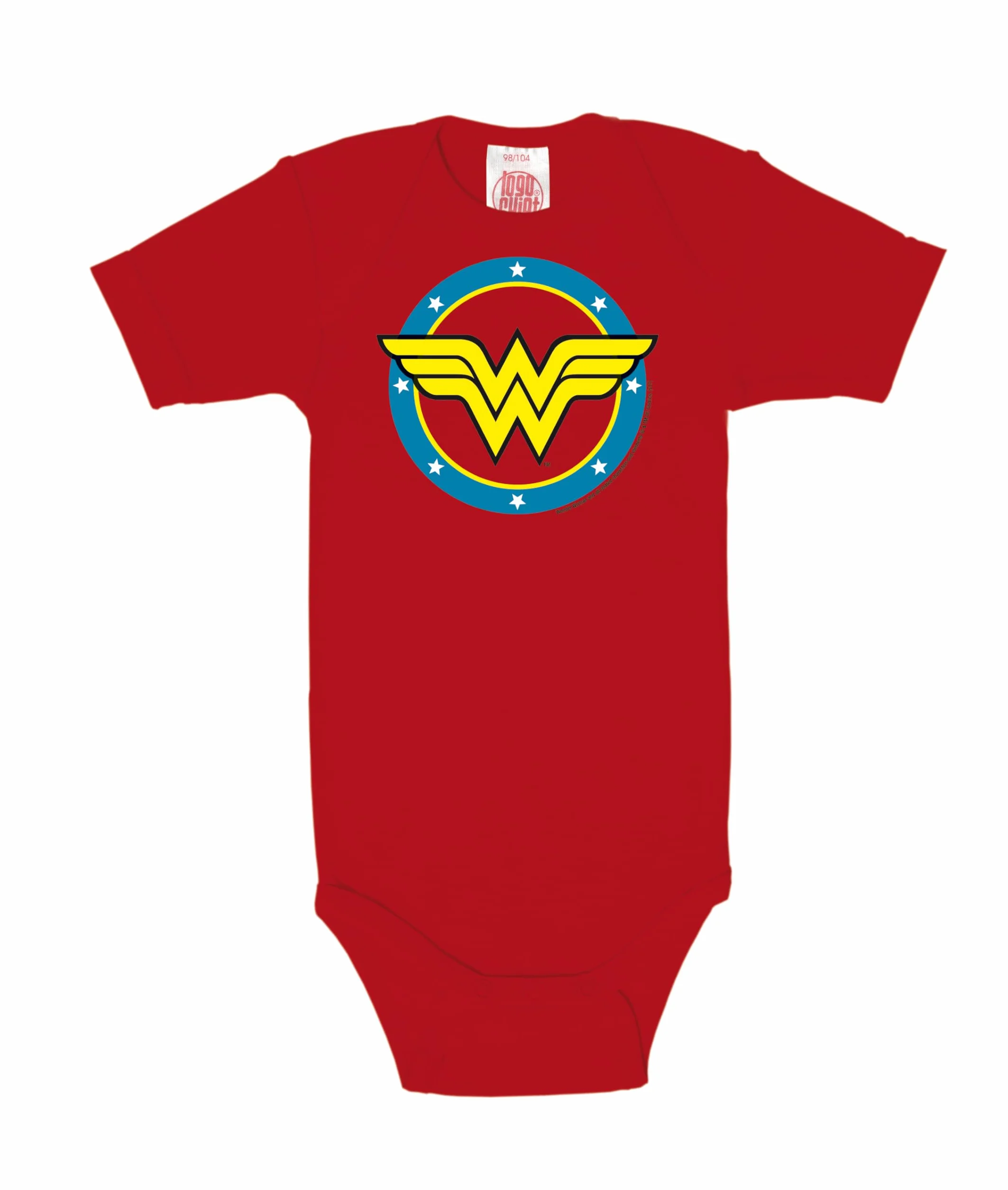 Logoshirt® DC Comics I Wonder Woman I Circle Logo I Body niemowlęce I Dla chłopców i dziewczynek I Z krótkim rękawem I Z nadrukiem I Licencjonowany design