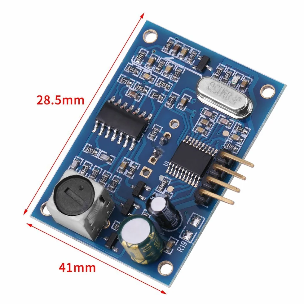 JSN-SR04T moduł czujnika ultradźwiękowego, 1 sztuka 5 V cyfrowy czujnik temperatury, moduł pomiaru odległości z wodoszczelnym czujnikiem