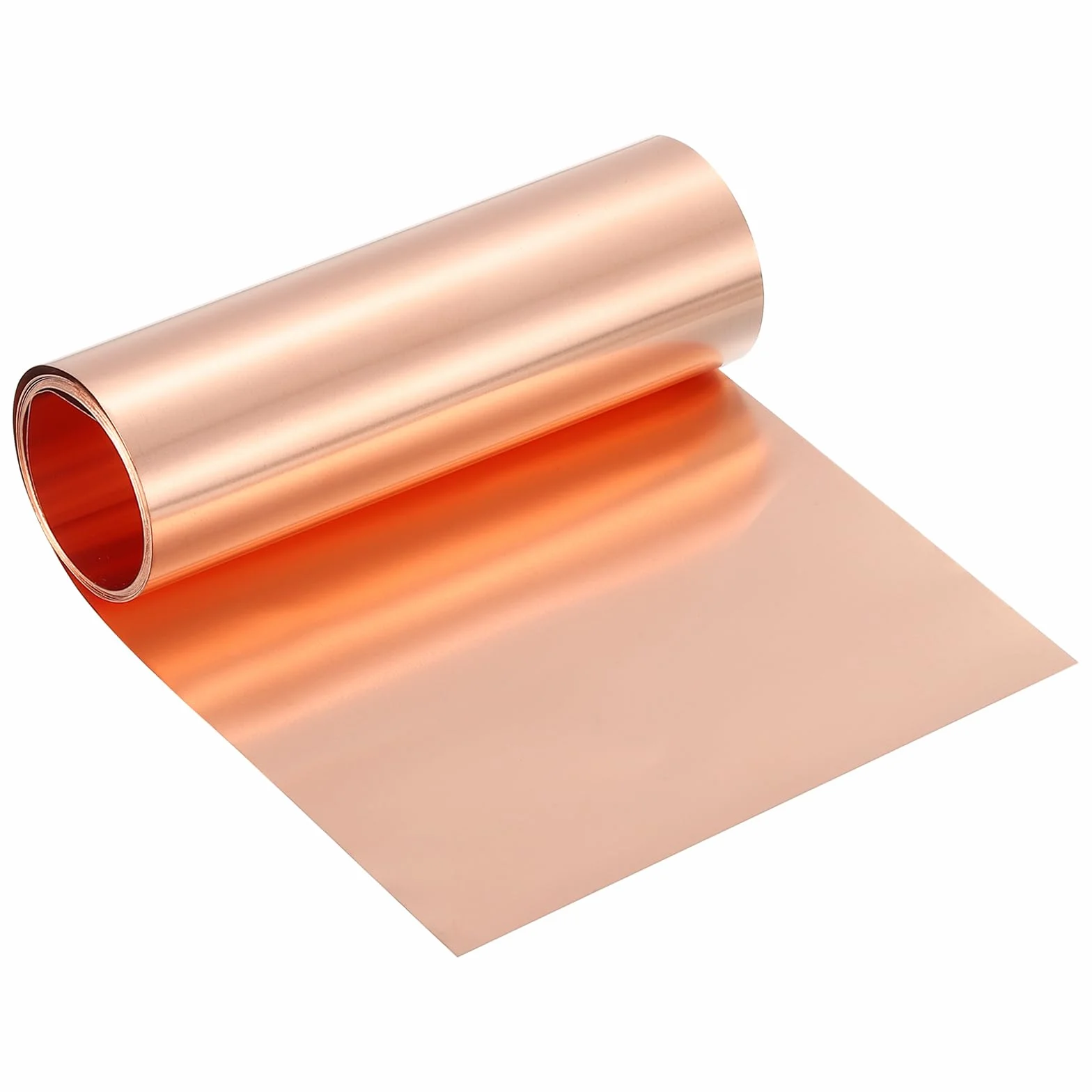 QUARKZMAN Czysta blacha miedziana, rolka 0,05 mm, grubość 29 Ga T2, blacha miedziana 1070 mm x 102 mm x 102 mm, paski miedziane, miękka miedź, folia metalowa, płyta do majsterkowania, naprawy domu