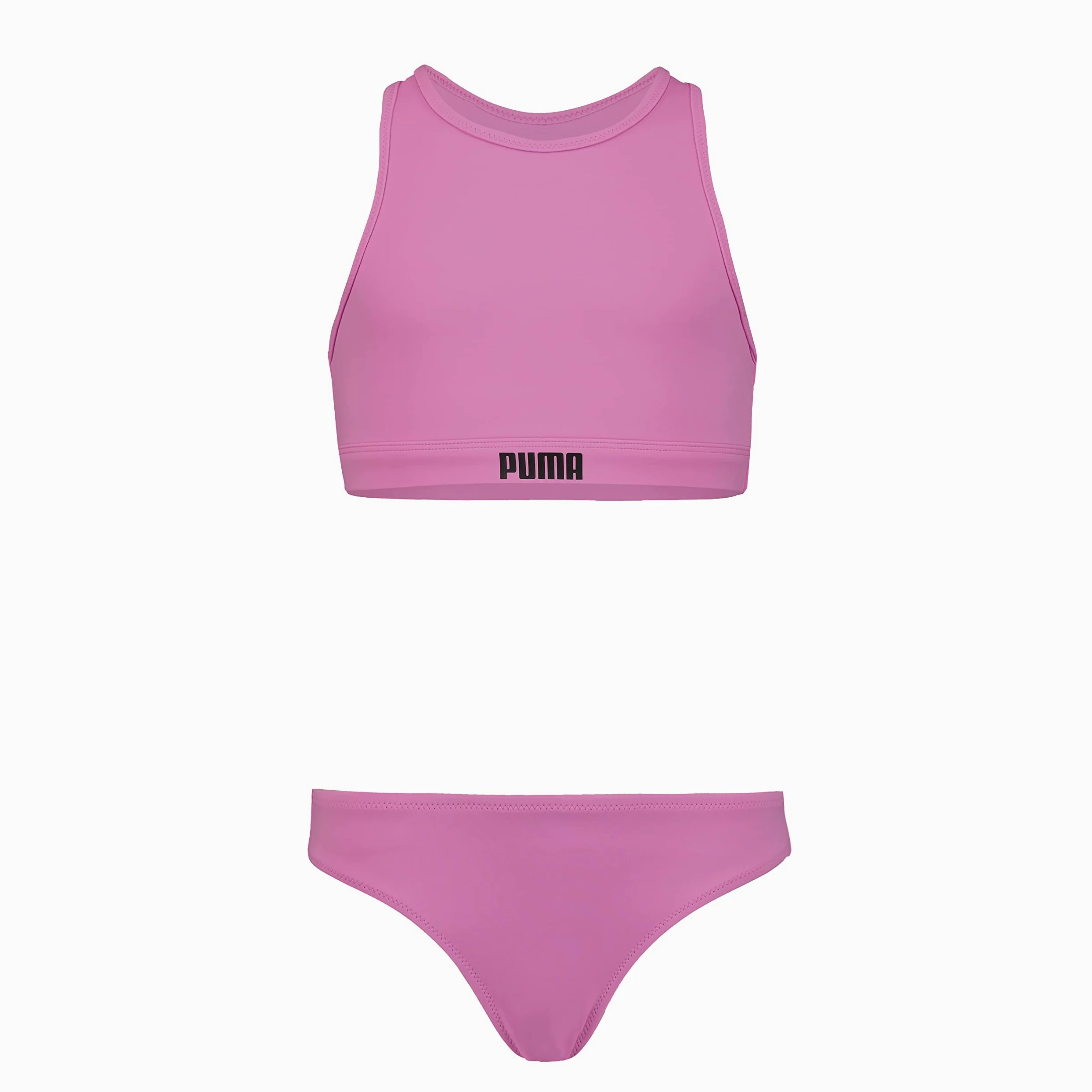 PUMA Dziewczęce bikini + szorty zestaw, Opera Mauve, 164