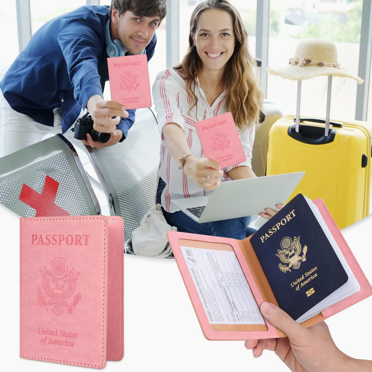 Uchwyt na paszport, torba podróżna na szyję, torba podróżna z blokadą RFID, wiele sposobów noszenia podróżnego portfela na szyję, etui na paszport na szyję, etui na telefon komórkowy na ramię,