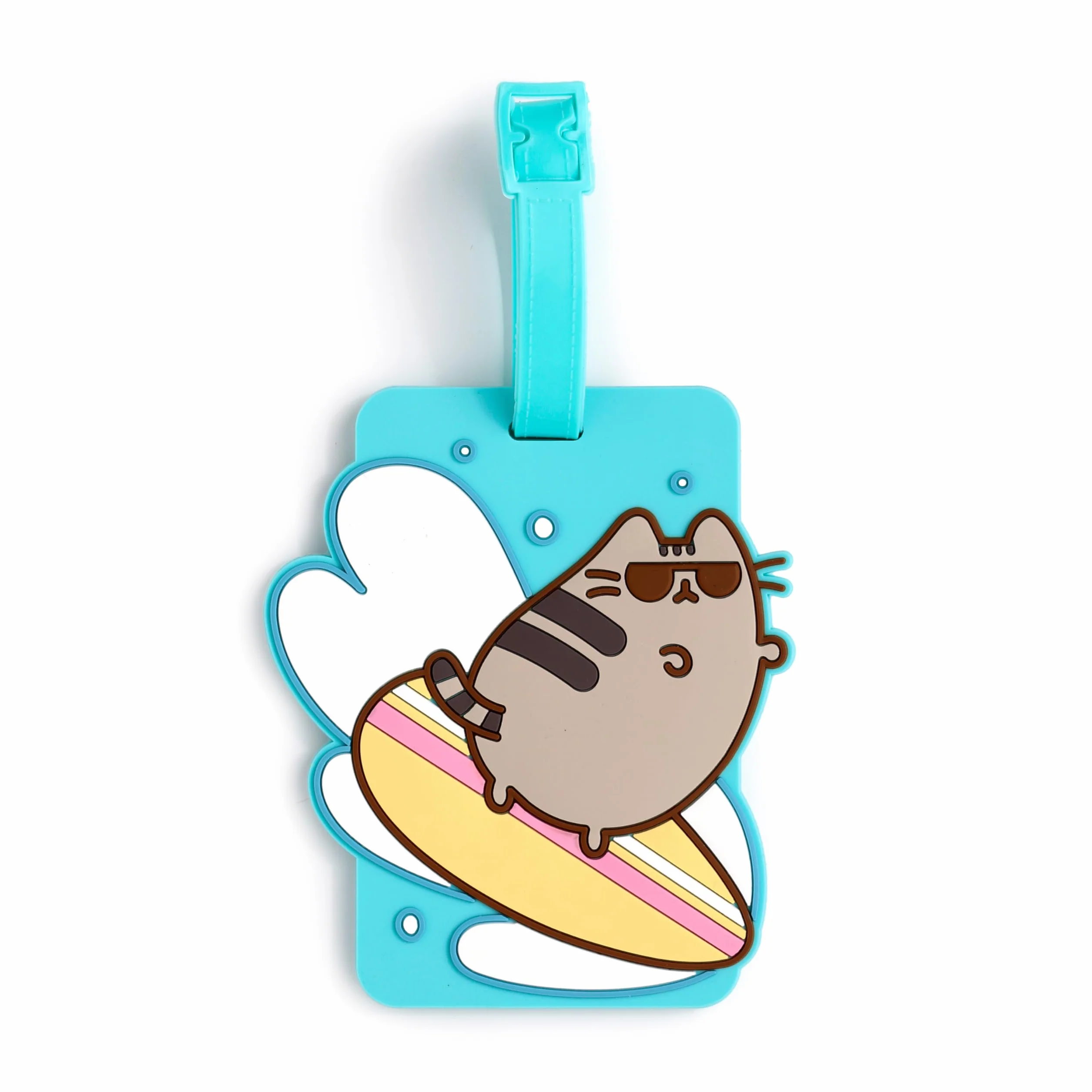 Puckator Pusheen The Cat Letnia surferka PVC etykieta do bagażu