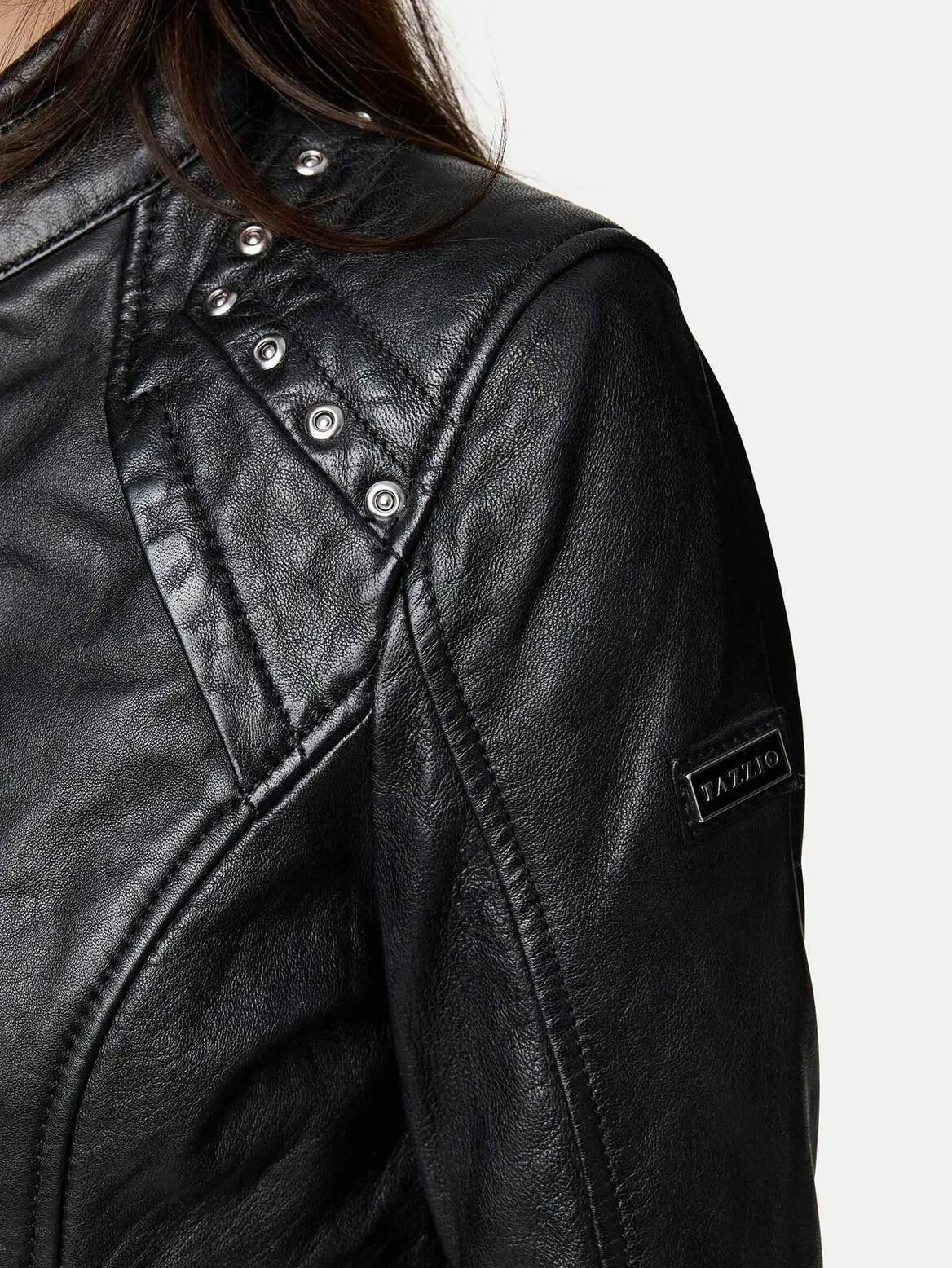 Tazzio Kurtka skórzana damska skórzana kurtka prawdziwa skóra Biker Look F521