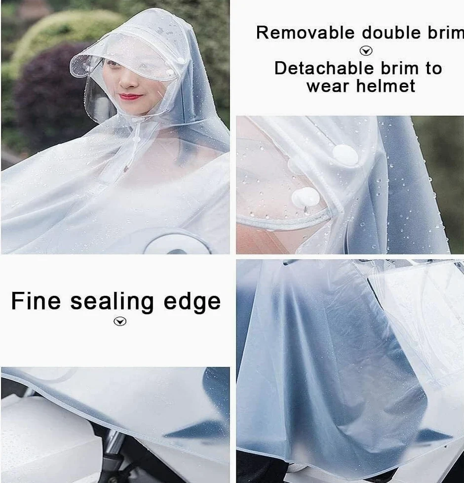 Poncho rowerowe Męskie damskie Kolarstwo Rowerowe płaszcze przeciwdeszczowe Peleryna przeciwdeszczowa Poncho Wiatroszczelny płaszcz przeciwdeszczowy z kapturem Pokrowiec na hulajnogę (zielony 3XL)