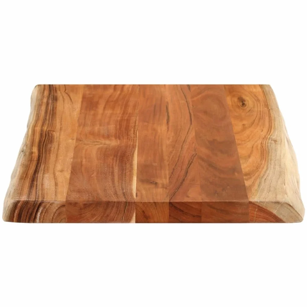 vidaXL Blat stołu, 90x60x3,8 cm, drewno akacjowe, naturalna krawędź, blat stołowy, drewniany blat stołu, blat do stołu, blat na wymianę