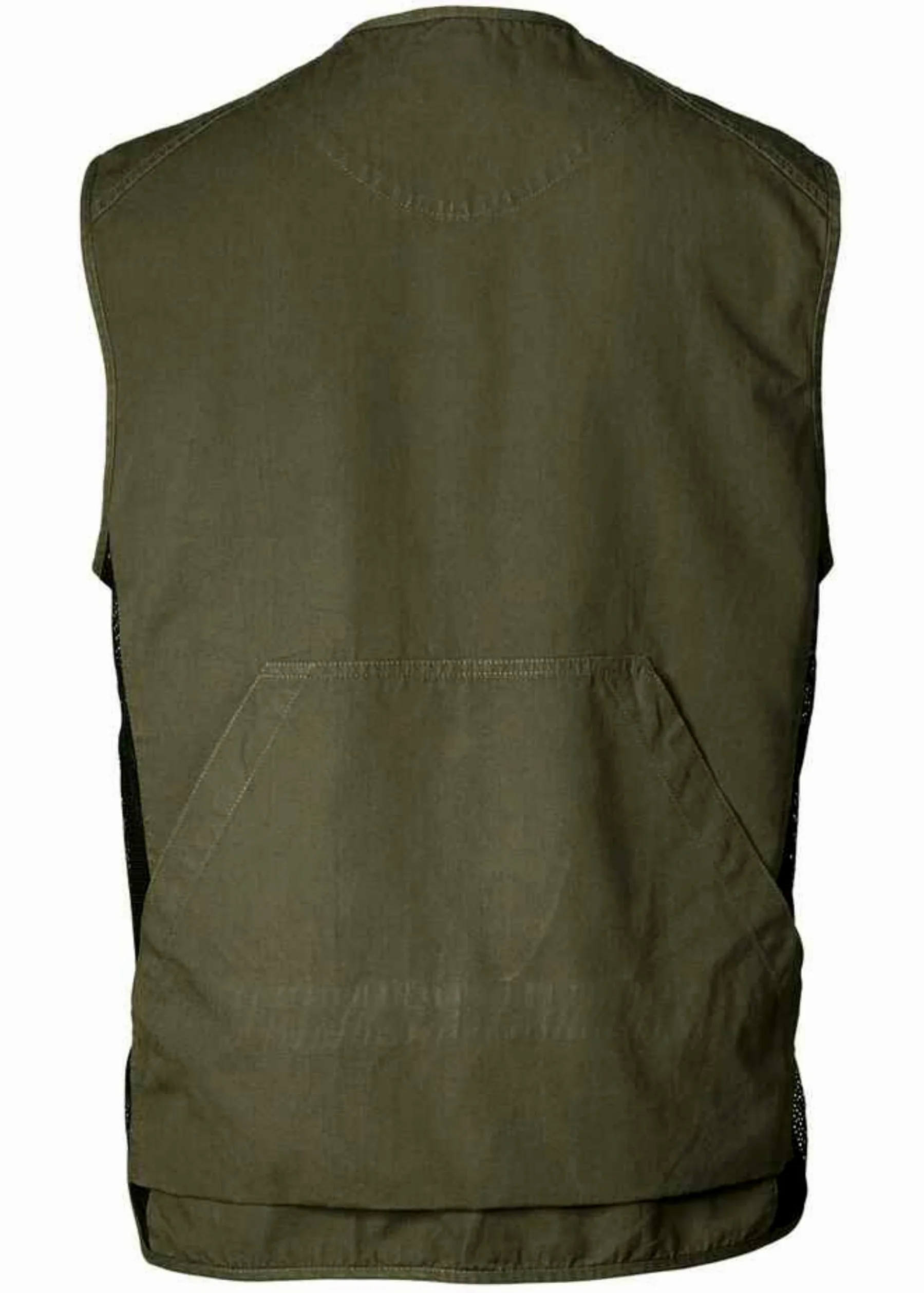 K&S Outdoors Męska kamizelka strzelnicza Hunter Oliv wzór pikowany w romby, dla osób lewo- i praworęcznych, kamizelka myśliwska, z bawełny