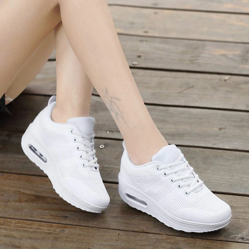Sisttke Sneakersy damskie do aktywności na świeżym powietrzu, lekkie, oddychające, buty rekreacyjne, buty sportowe z siateczki, buty do biegania po uli
