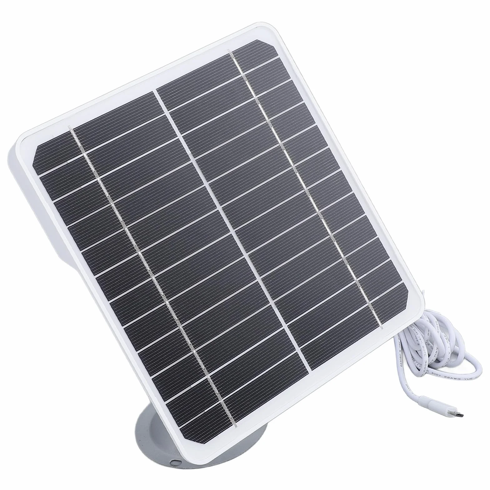 Panel słoneczny do kamery bezpieczeństwa, panel słoneczny USB, 20 W, 5 V, kamera o wysokiej wydajności, monokrystaliczna kamera panelowa USB, panel słoneczny do domu, na zewnątrz