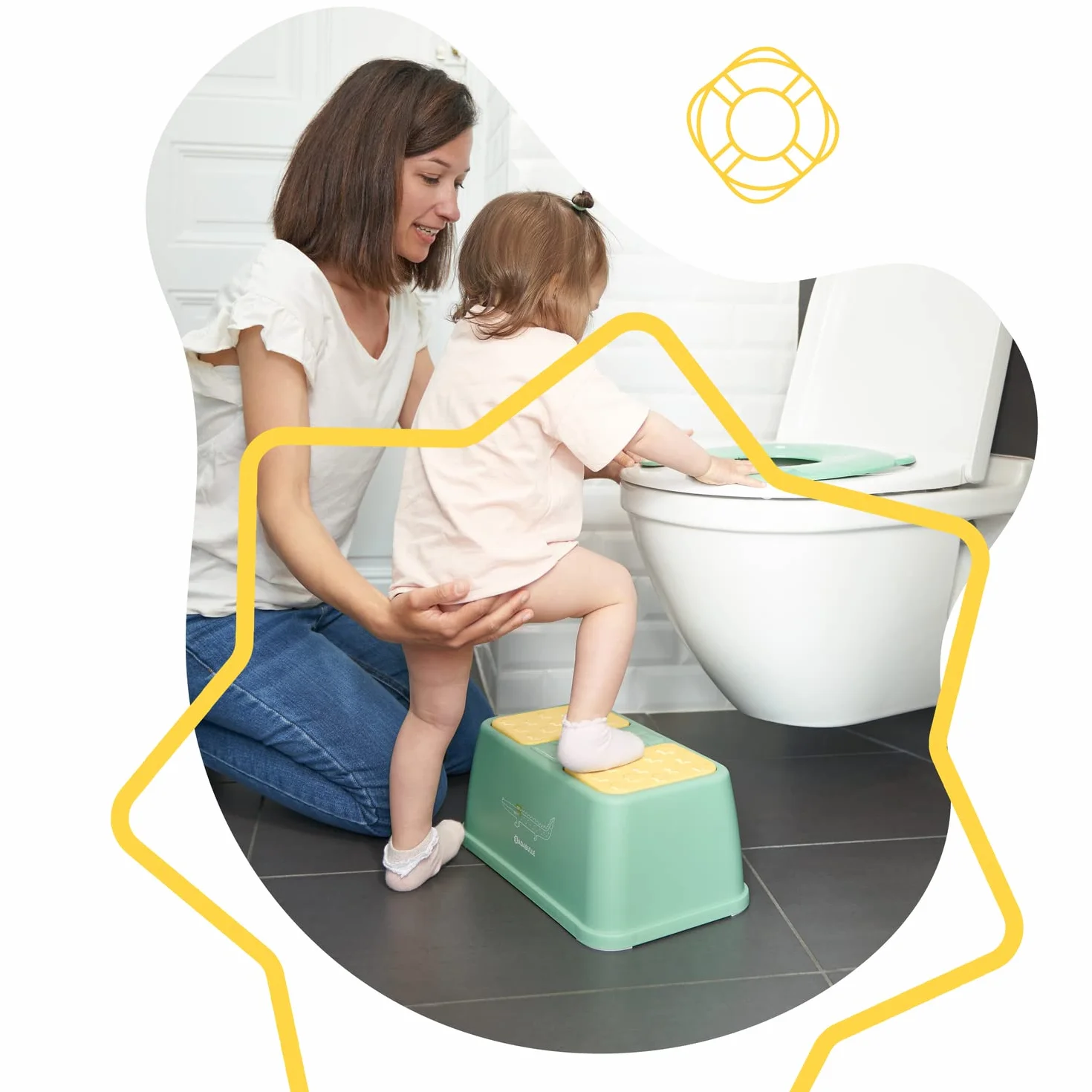 Badabulle nocnik szkolenia non-slip step stool