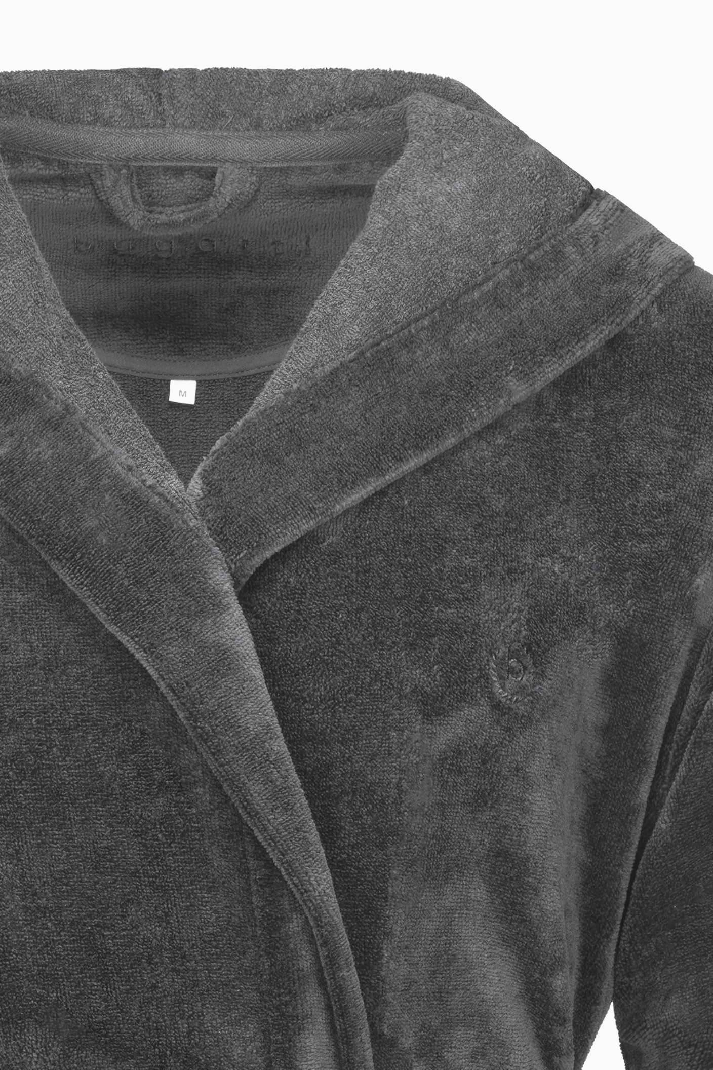 Bugatti Męski szlafrok Roberto | 766 grafitowy - XL 56/58