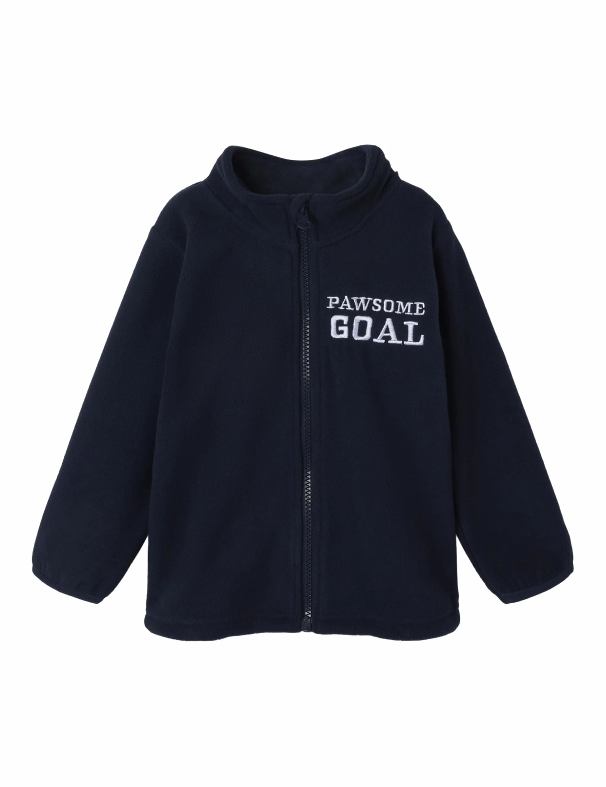 NAME IT Chłopięcy Fleece W Zip granatowy blezer 104