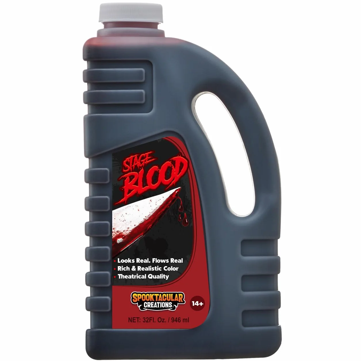 Spooktacular Creations 946 ml butelka ze sztuczną krwią na kostiumy na Halloween, zombie, wampira i potwora, 900 ml