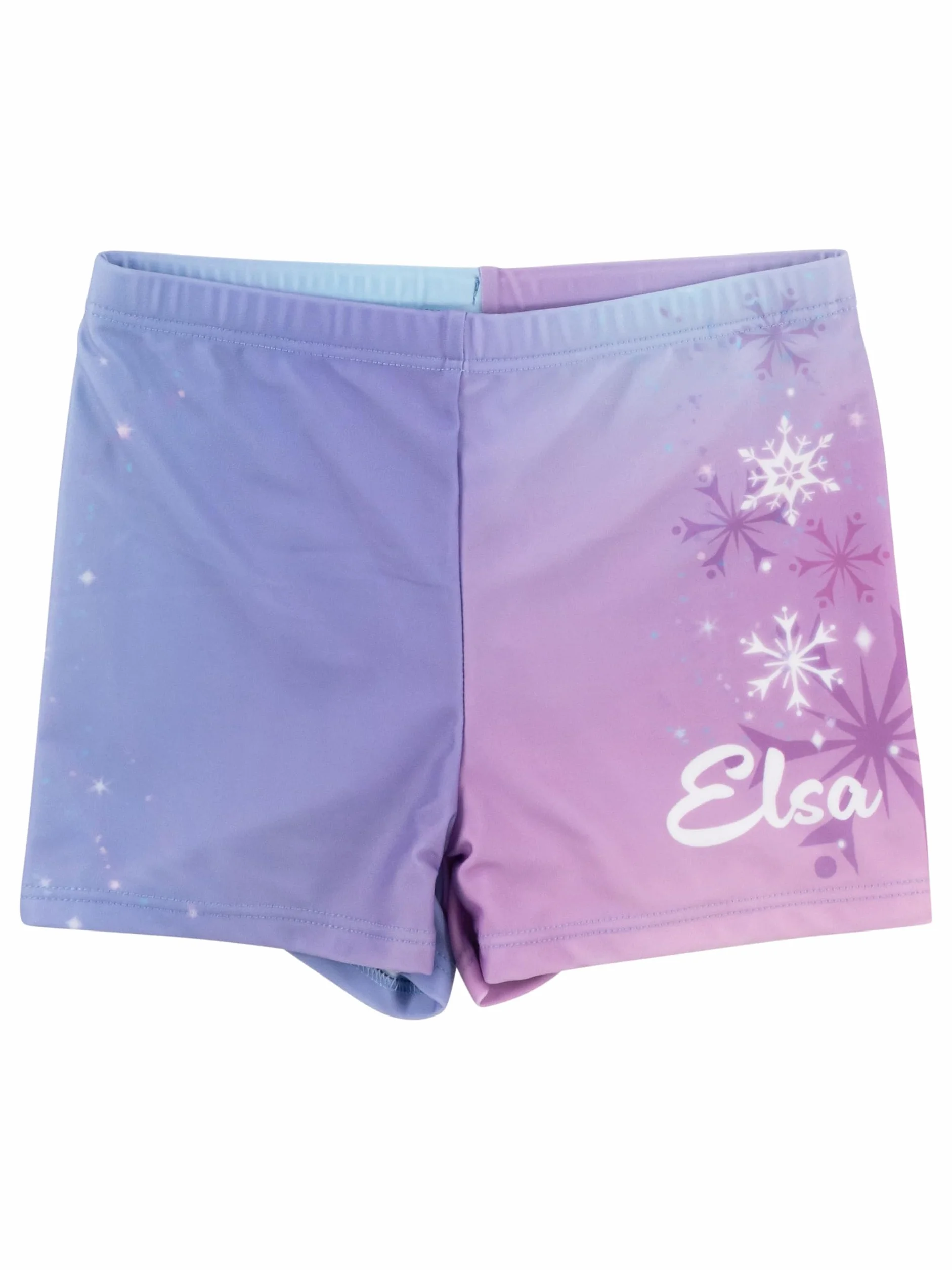 United Labels Disney Królowa Lodu kostium kąpielowy dwuczęściowy, ochrona przed promieniowaniem UV 30, dla dziewcząt, ELSA, fioletowy, moda kąpielowa dla dzieci z koszulką i kąpielówkami, strój